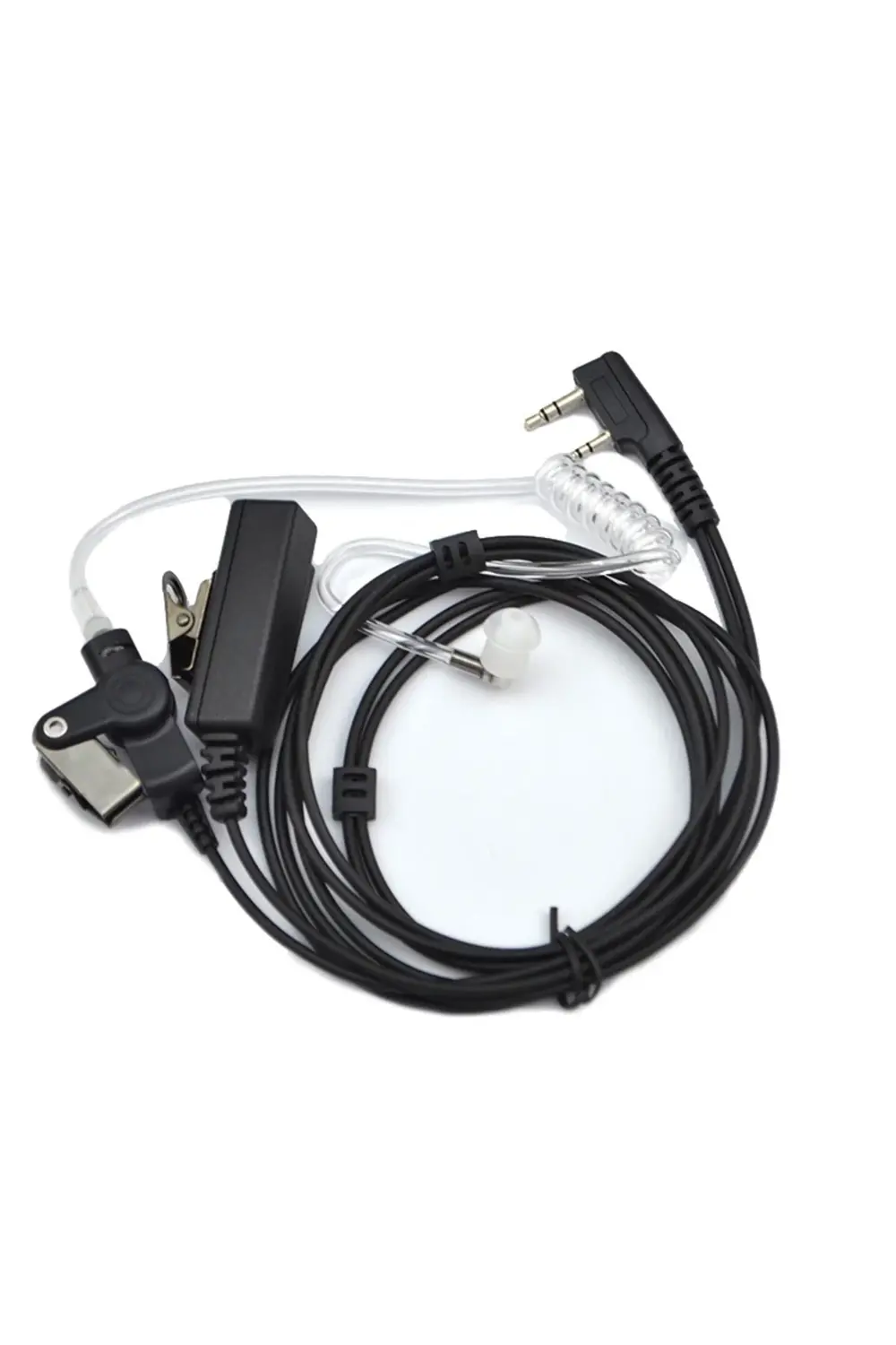 Çift Pinli Motorola Hyt Hytera El Telsizi Için Şeffaf Akustik Tel