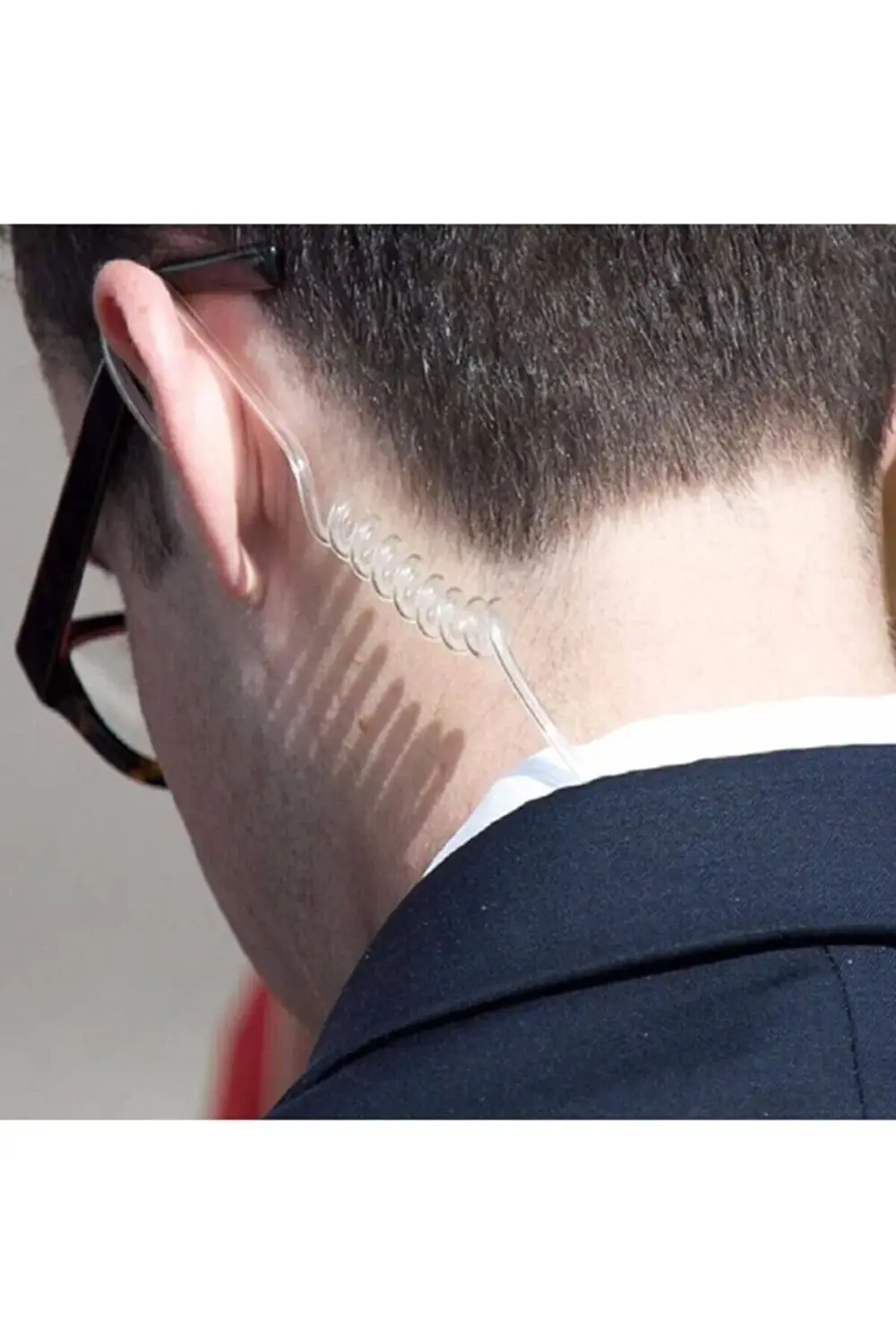 Çift Pinli Motorola Hyt Hytera El Telsizi Için Şeffaf Akustik Tel