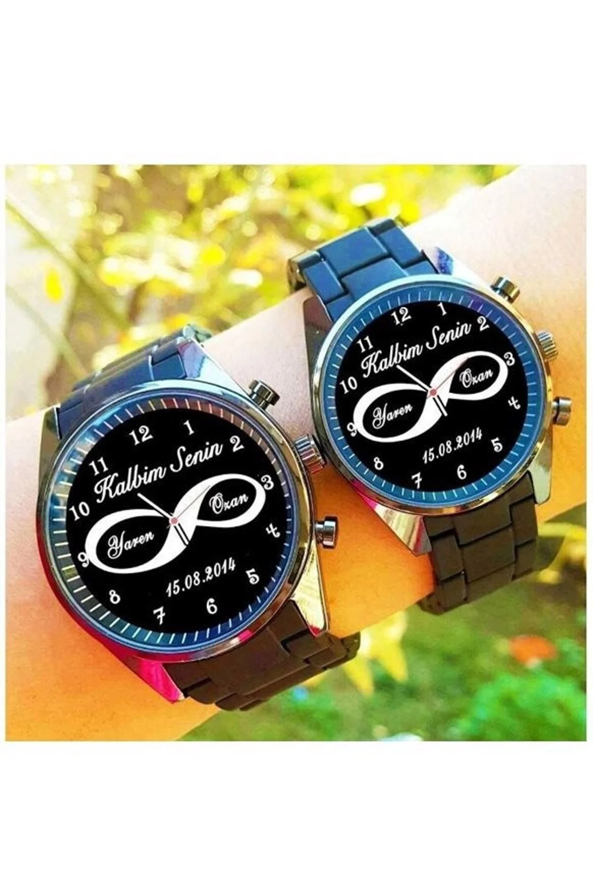 Çift Saatleri Kişiye Özel Çift Saat Kombini Erkek Kol Saati