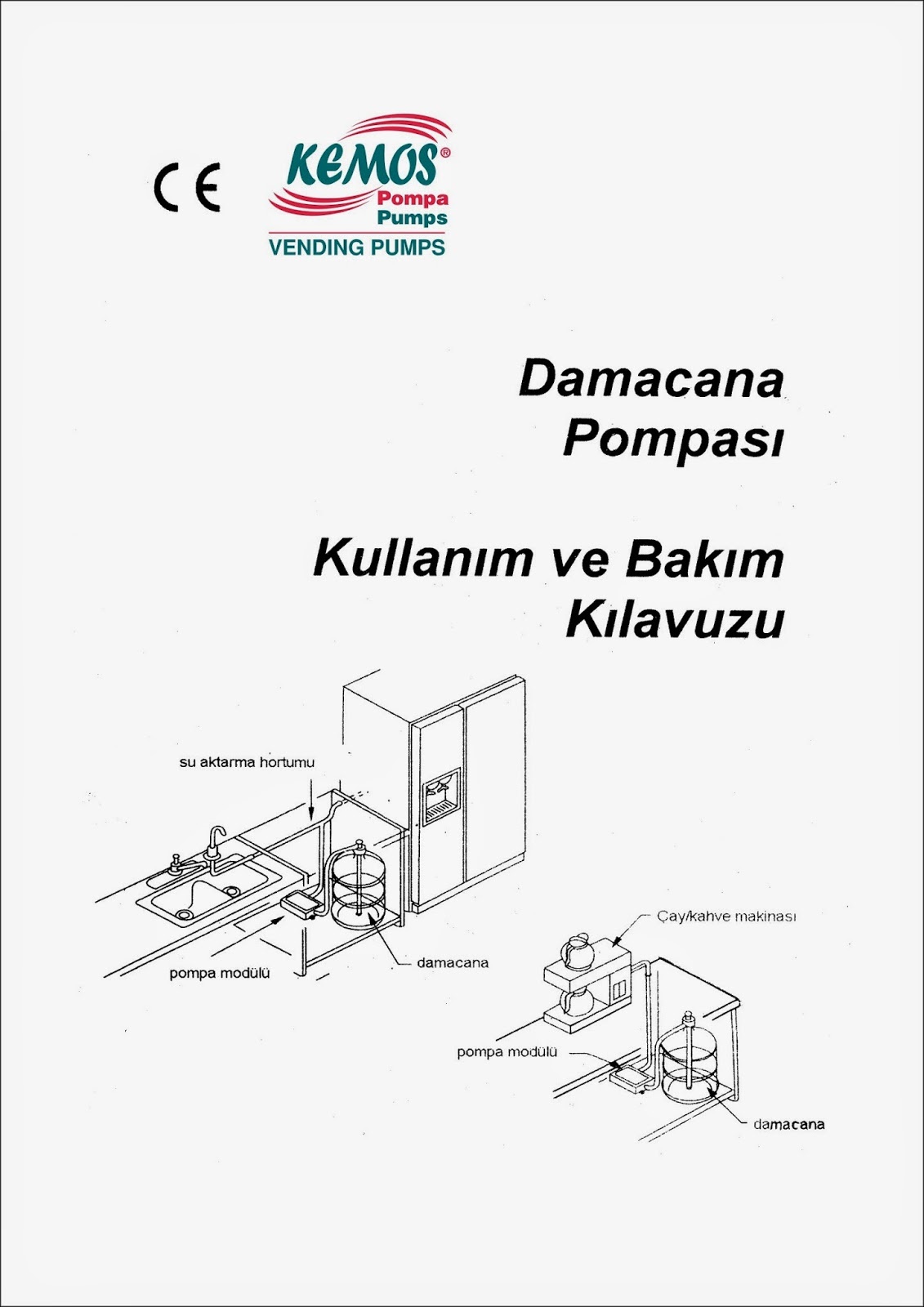 Kemos Çift Şamandirali Flojet Buzdolabi Su Pompasi