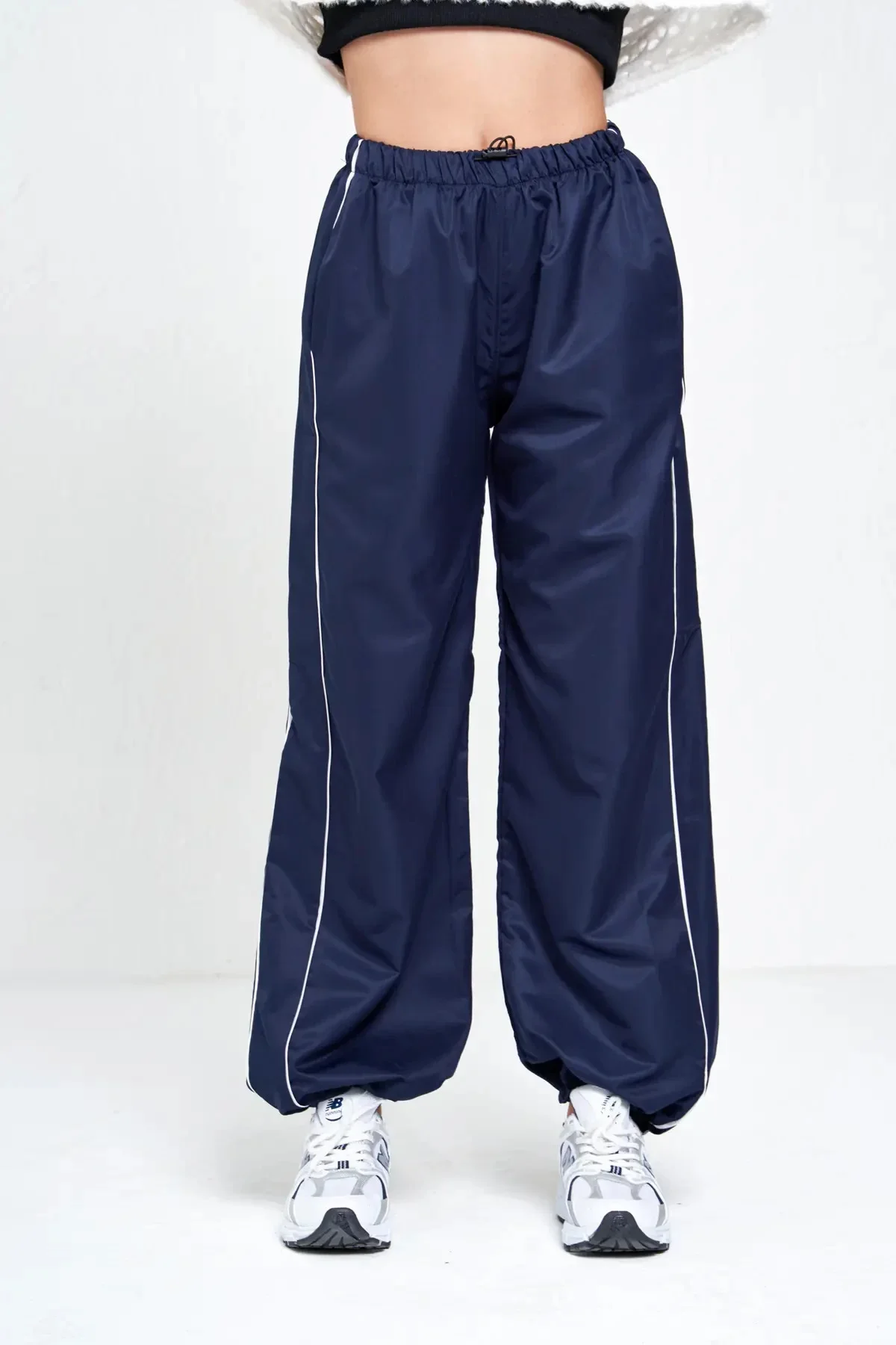 Çift Şeritli Paraşüt Pantolon