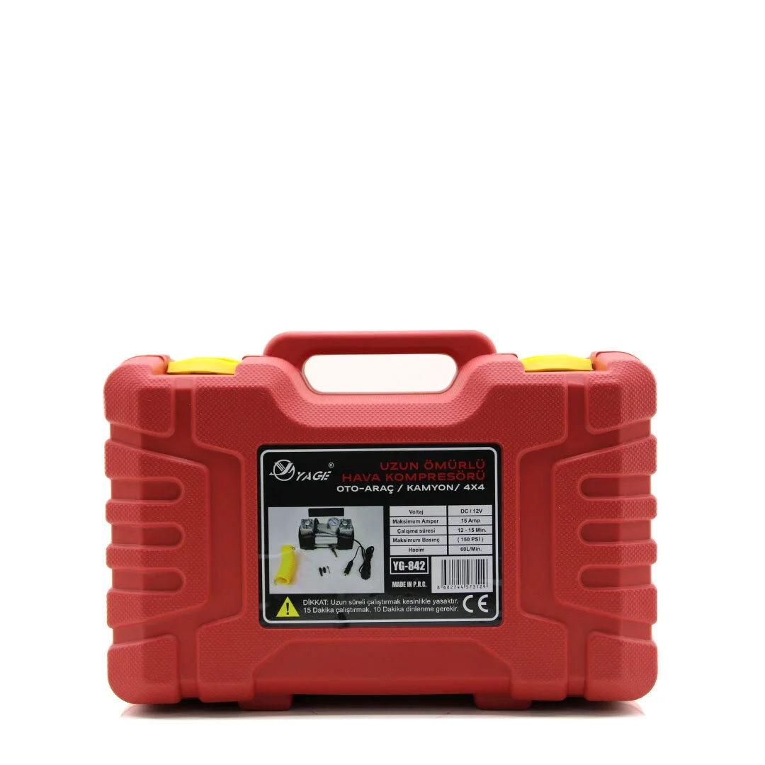 Çift Silindir Oto - Araç Hava Kompresörü Dc/12v - 23amp - 150psı Fenerli Bar Göstergeli Bx40 Fiyatı, Yorumları ve Özellikleri