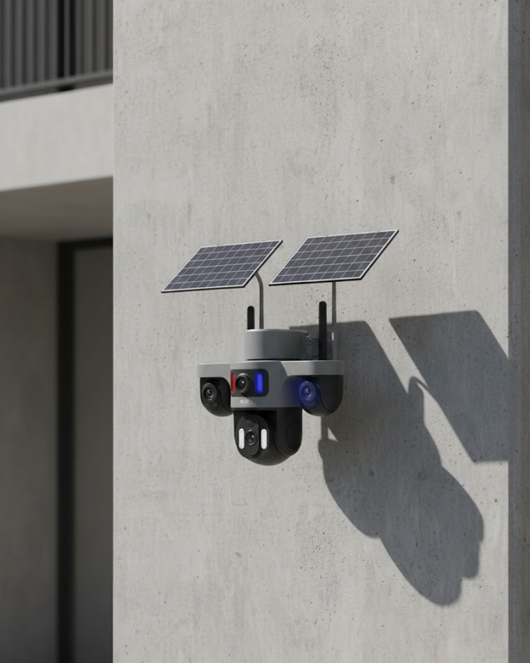 Çift Solar Panelli 4G Kablosuz IP Güvenlik Kamerası 9MP ve Hareke