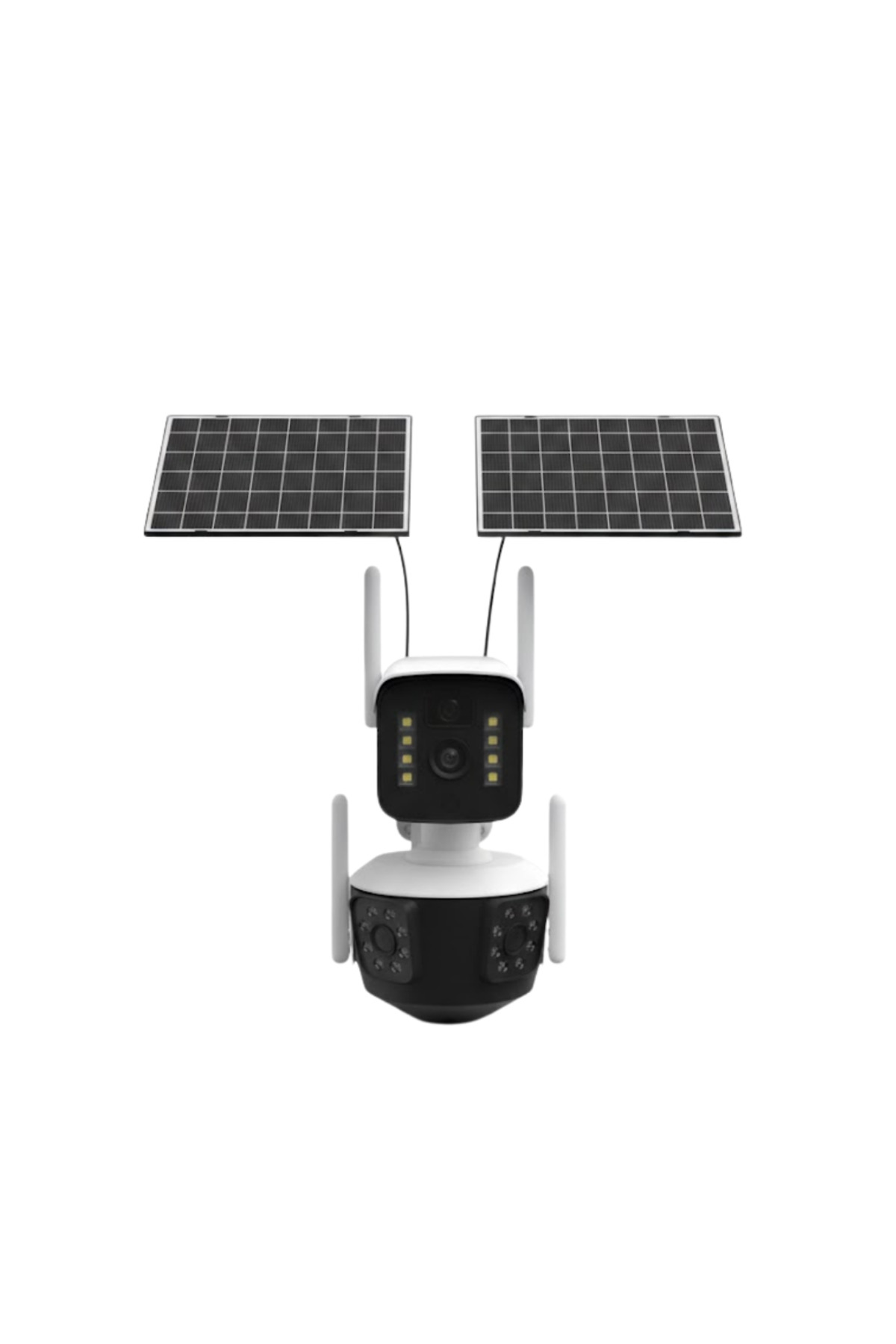 Çift Solar Panelli 4G Kablosuz IP Güvenlik Kamerası 9MP ve Hareke