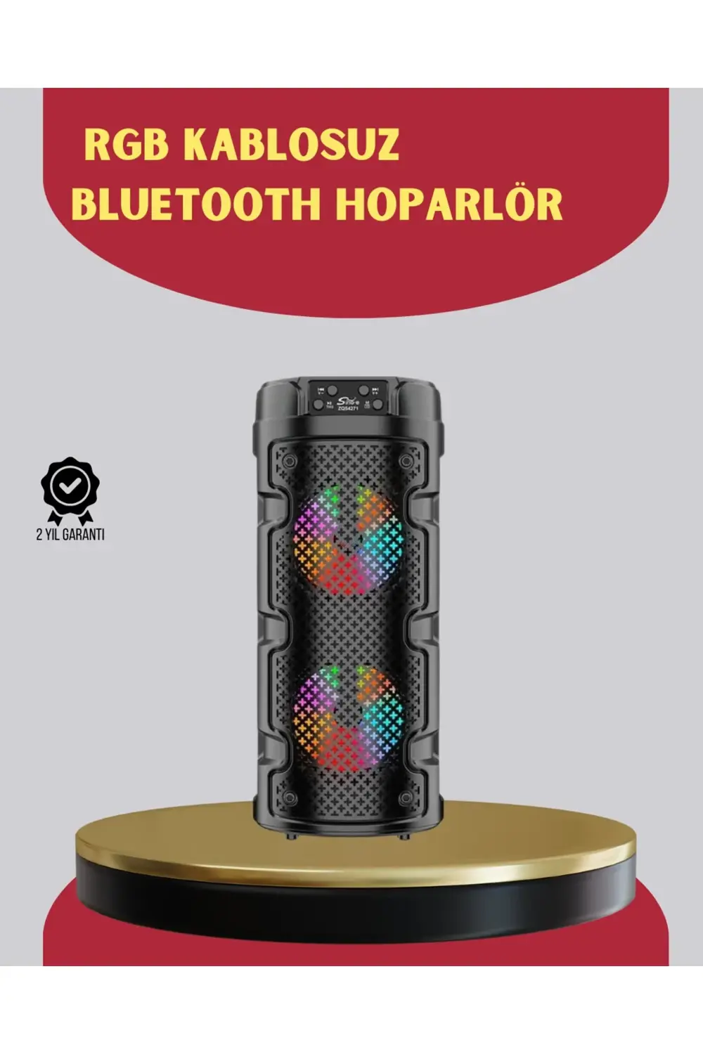 Çift Sürücülü Taşınabilir Kablosuz Hoparlör