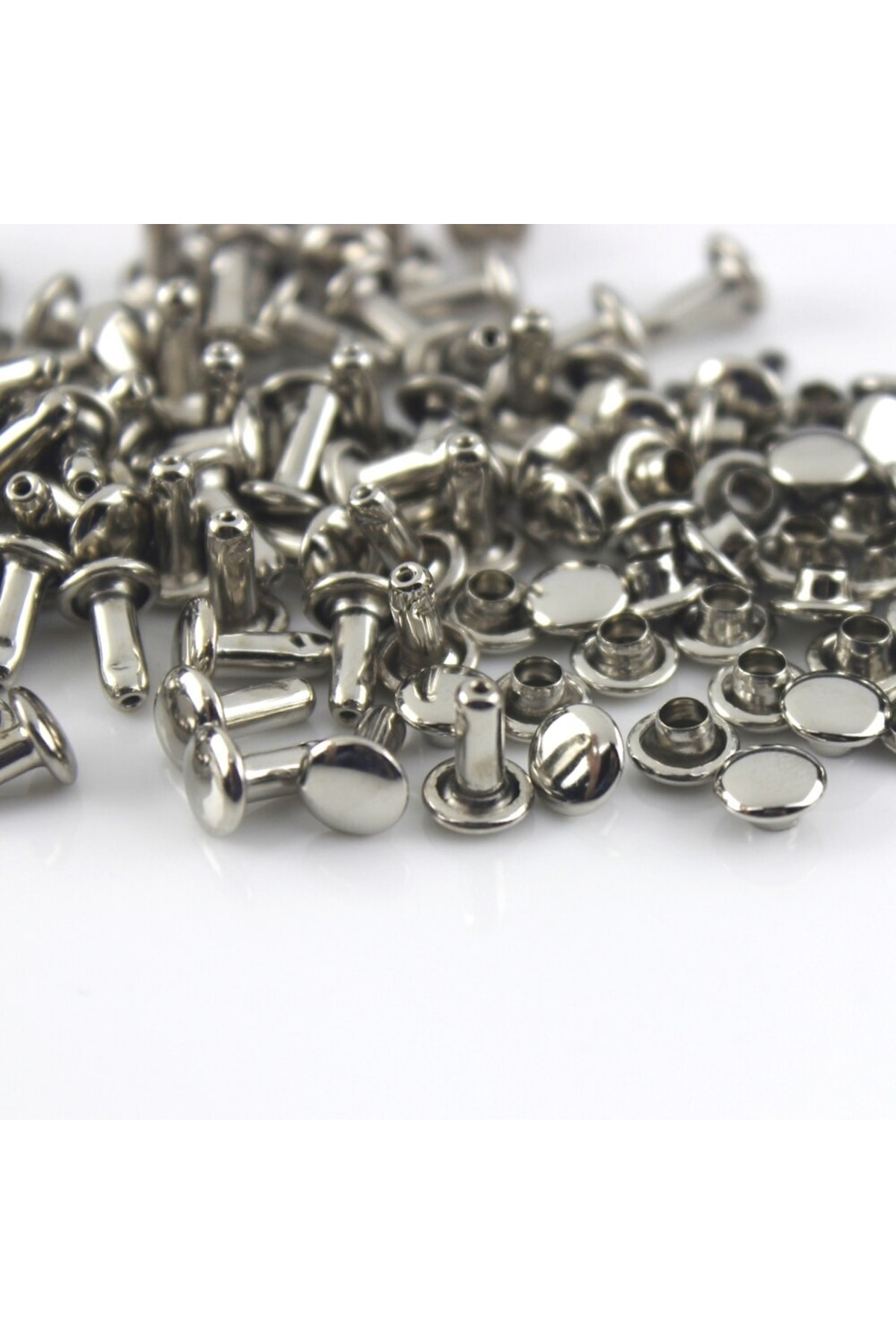 Tuhafiyecimiz Çift Taraflı 9 Mm Perçin, Rivet, Toruk 33,5 No [1000 Adet] Nikel
