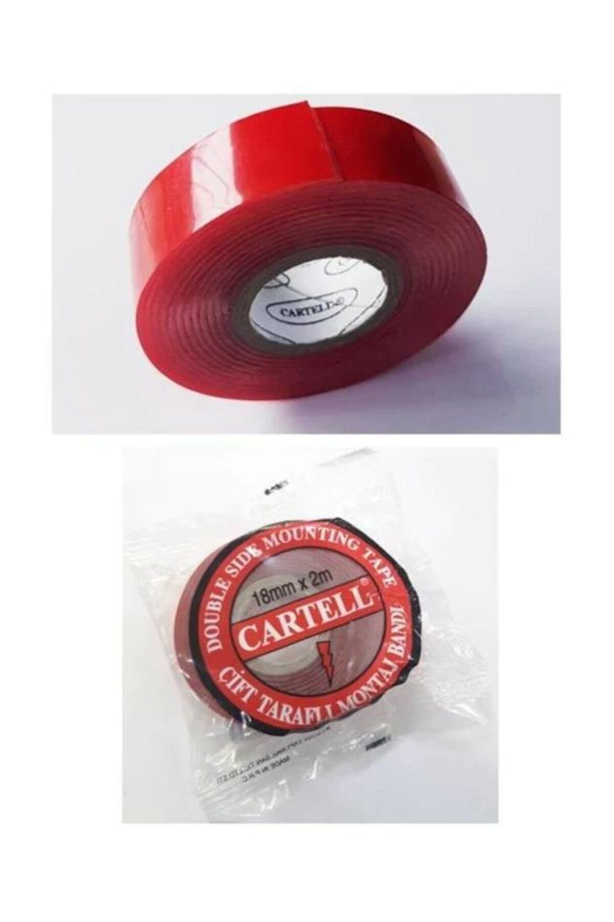 Cartell Cift Tarafli Bant Kaliteli Kirmizi S.B