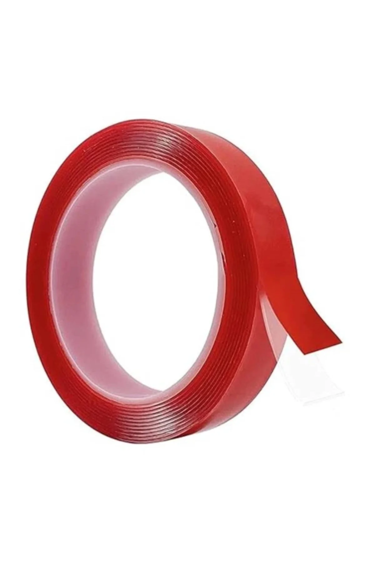 Çift Taraflı Bant Şeffaf Silikonlu Su Geçirmez Akrilik Montaj Bandı (5 mt x 10 mm)