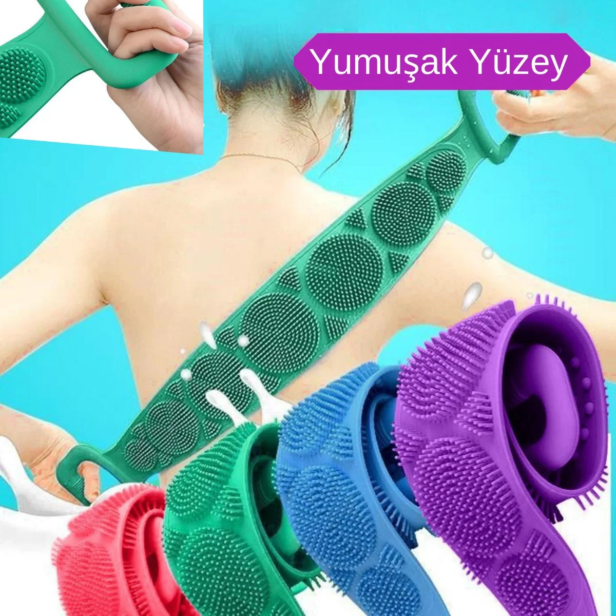 Çift Taraflı Banyo Hamam Lifi Silikon Masajlı Yumuşak Duş Lifi Uzun Ömürlü Hazır Banyo Kesesi Çift Taraflı Banyo Hamam Lifi Silikon Masajlı Yumuşak Duş Lifi Uzun Ömürlü Hazır Banyo Kesesi Fiyatı, Yorumları ve Özellikleri