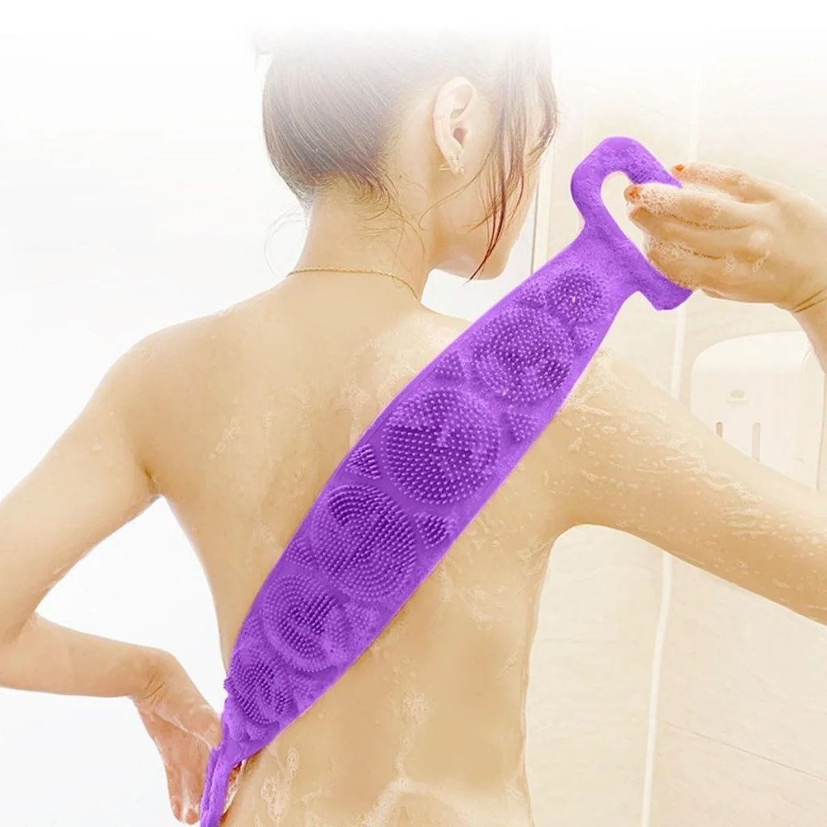 Çift Taraflı Banyo Hamam Lifi Silikon Masajlı Yumuşak Duş Lifi Uzun Ömürlü Hazır Banyo Kesesi Bx40 Fiyatı, Yorumları ve Özellikleri
