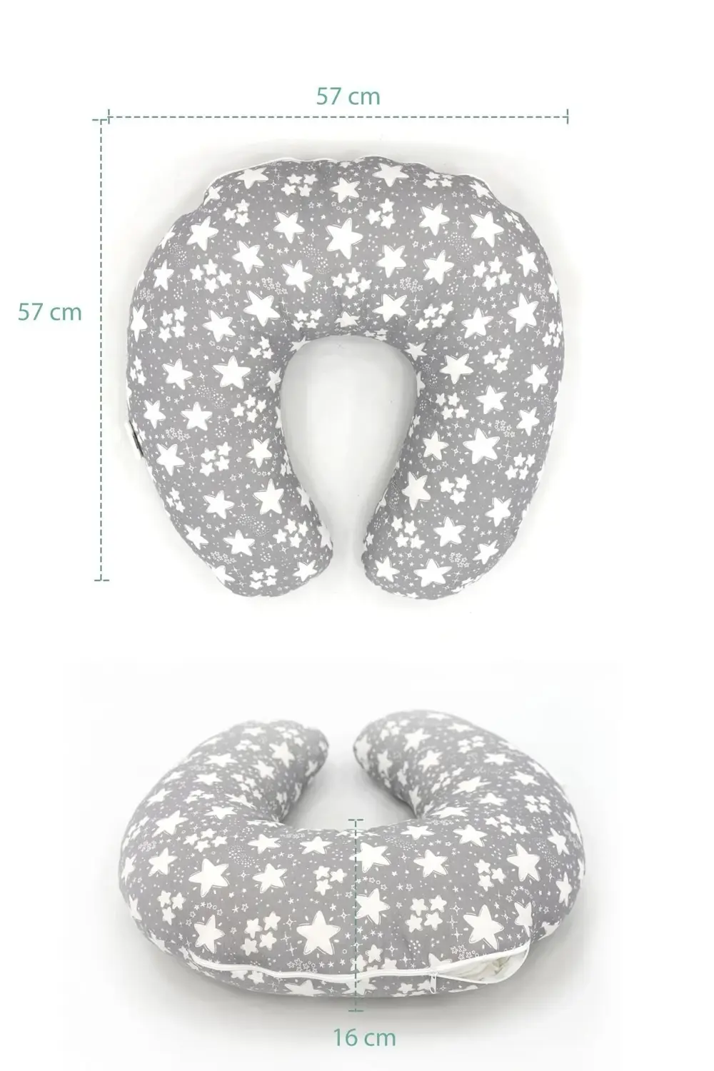 Çift Taraflı Emzirme Bebek Destek Minderi Hamile Yastığı Pamuklu
