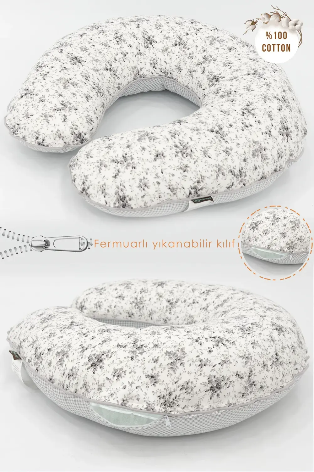 Çift Taraflı Emzirme Yastığı /bebek Destek Minderi, Hamile Yastığ