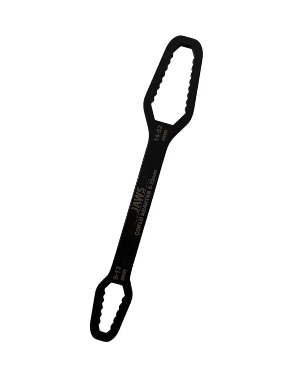 Çift Taraflı Evrensel Çoklu Anahtar 6-22 mm Kaymaz Tasarım Yüksek Tork ve Dayanıklı Çelik