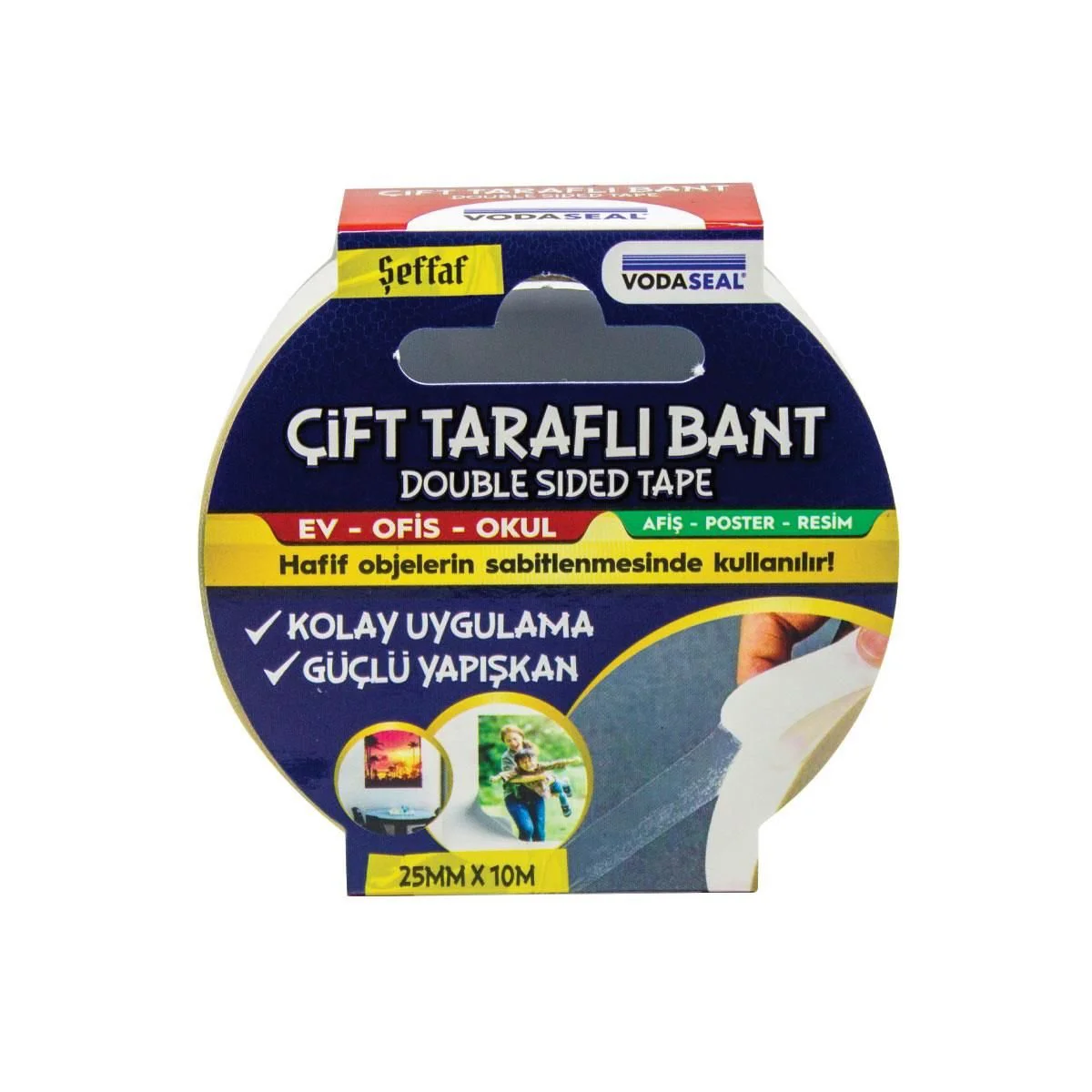 Çift Taraflı Filmik Bant 25 mm 10 Metre