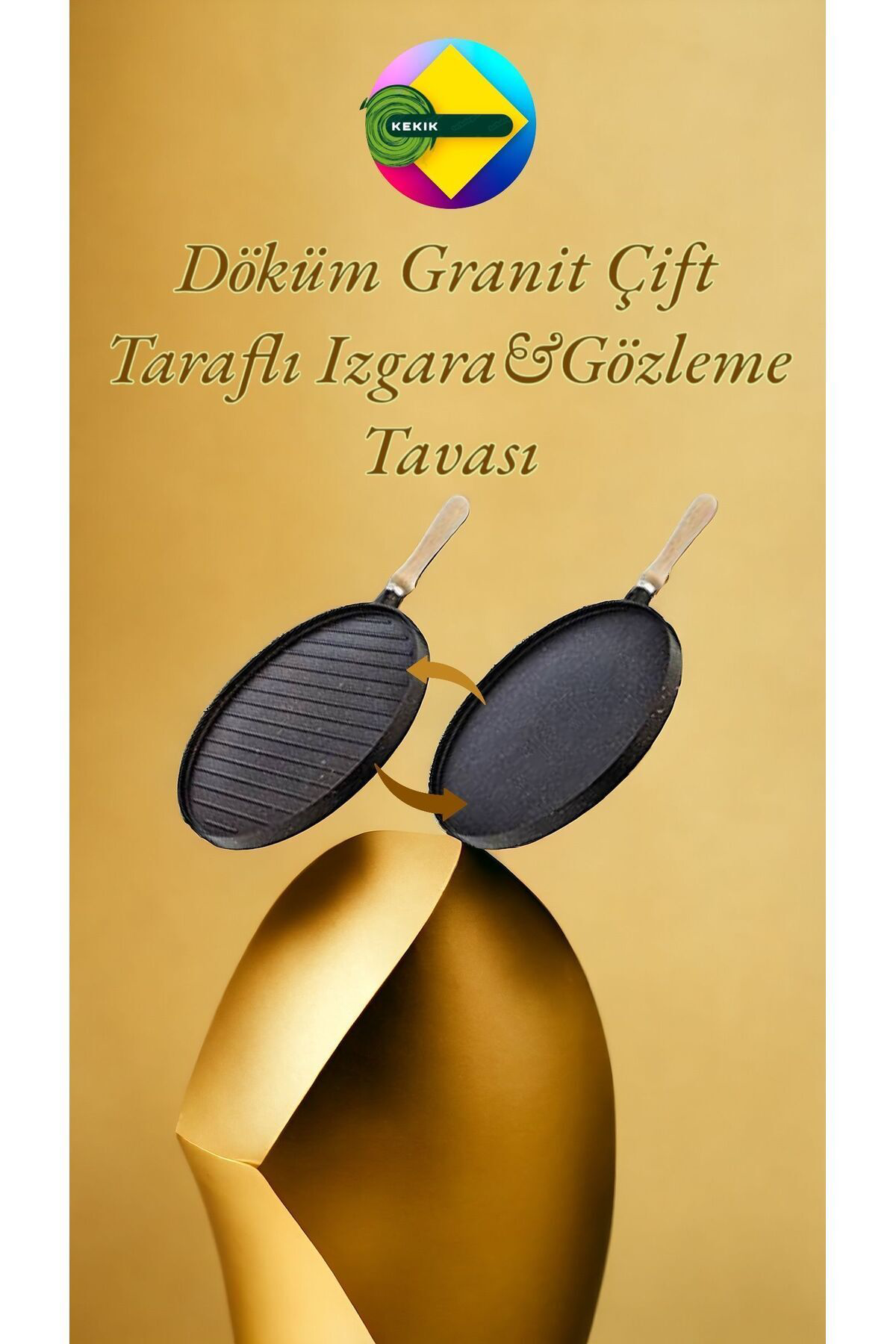 Çift Taraflı Gözleme 36cm Tava