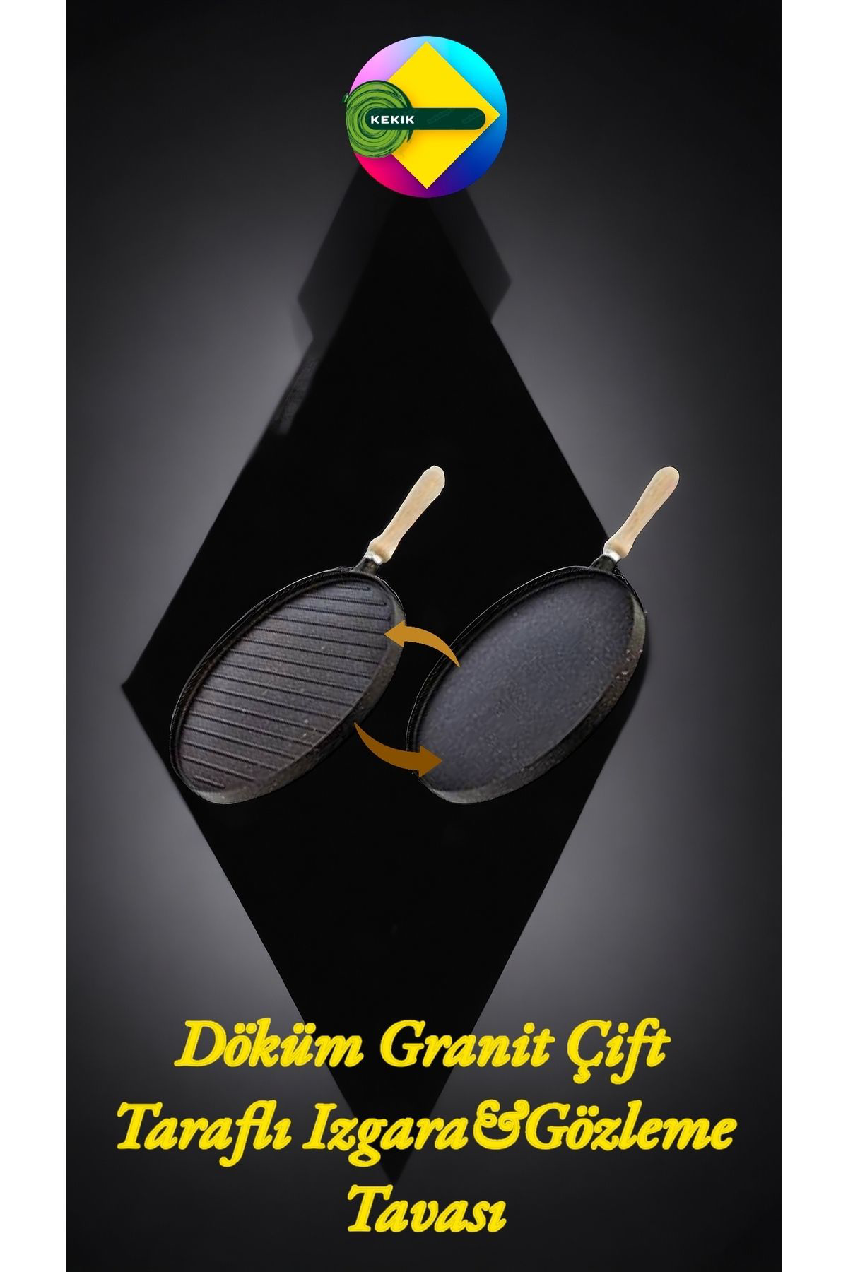 Çift Taraflı Gözleme 36cm Tava