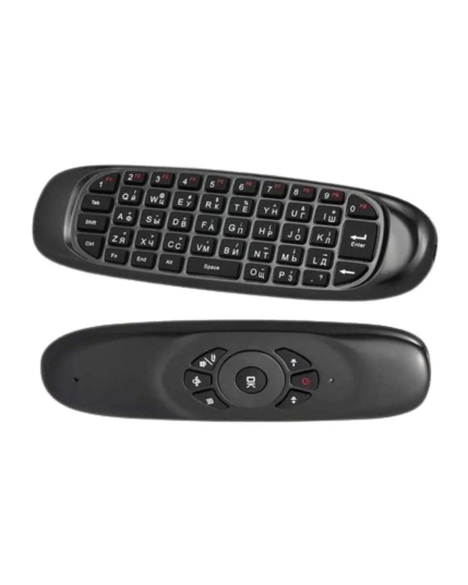 Çift Taraflı Hava Mouse Kablosuz Klavye ve Uzaktan Kumanda - 2.4G Somatosensör Sistemi ile 10-30m Mesafede Maksimum Kontrol