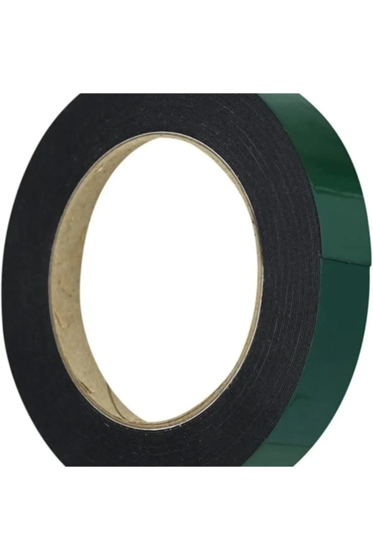 Çift Taraflı Köpük Bant Eva Montaj Bandı 18 mm x 10 Metre, Yeşil/Siyah
