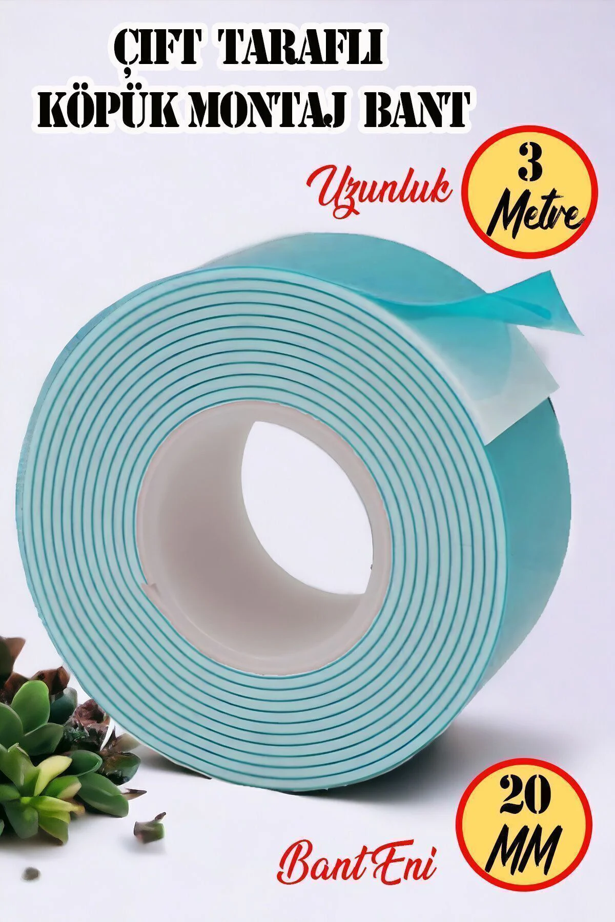 Çift Taraflı Montaj Bandı 20 Mm X 3 Metre (bnmd2030) Fiyatı, Yorumları ve Özellikleri