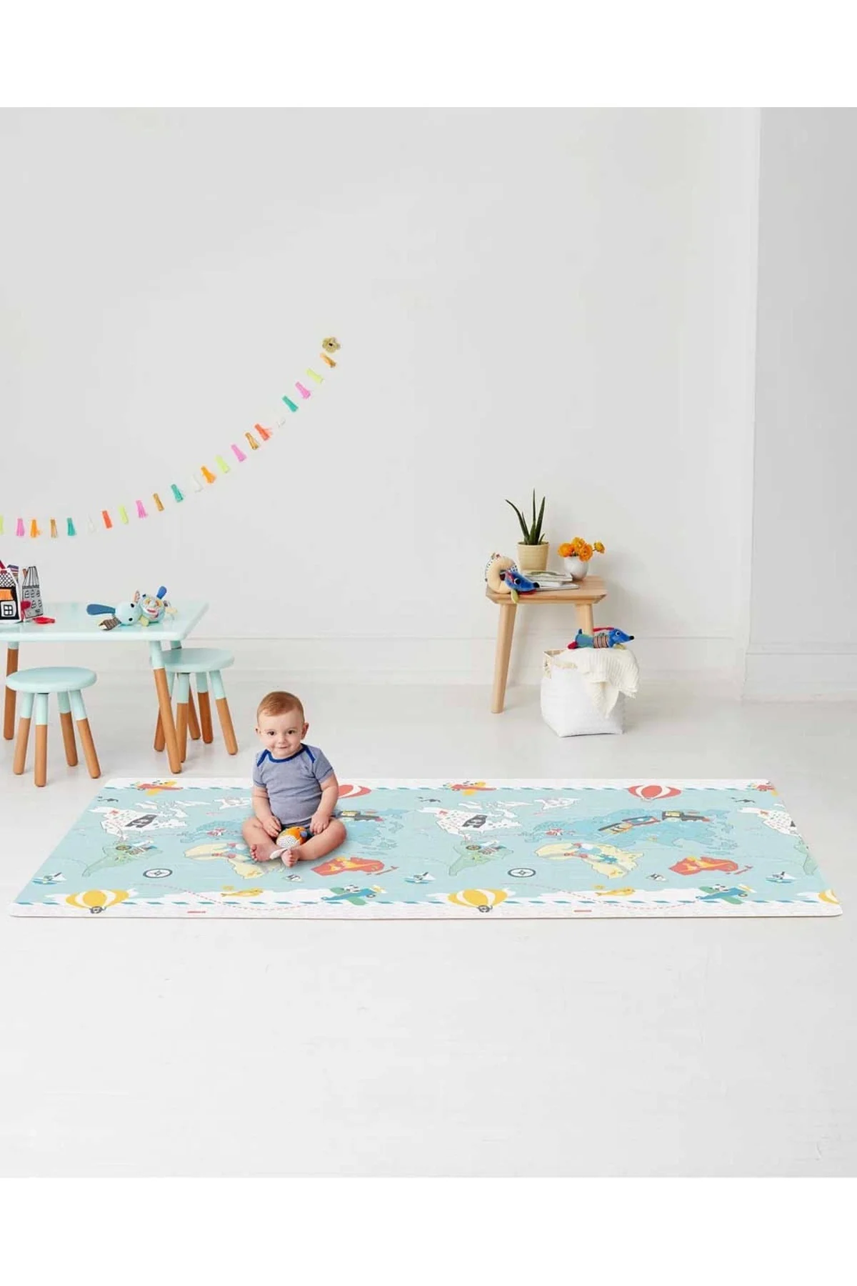 Çift Taraflı Oyun Halısı Oyun Matı Harita