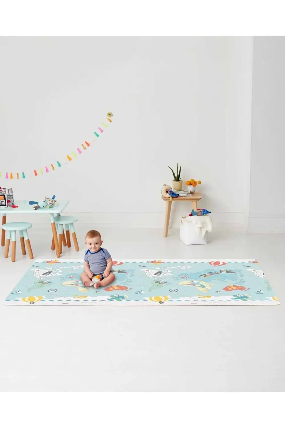 Çift Taraflı Oyun Halısı Oyun Matı Harita