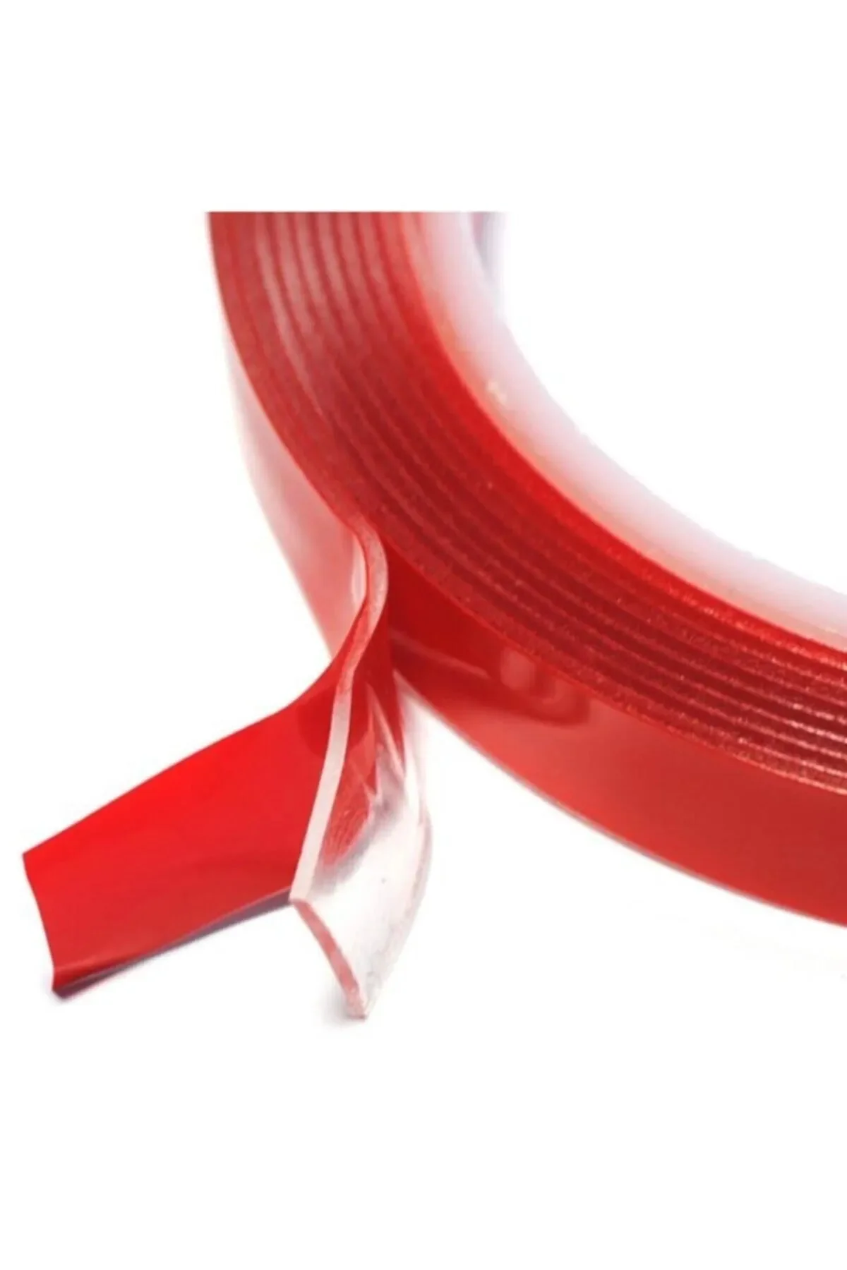 Çift Taraflı Şeffaf Silikon Bant – 2 m × 1,8 mm Montaj Bandı, Day