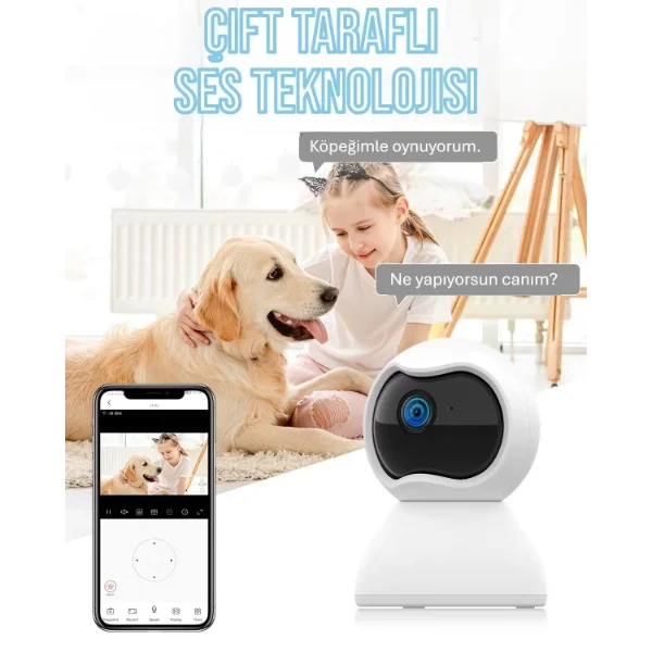 Çift Taraflı Ses Özellikli Wi-Fi Kamera Fiyatı, Yorumları ve Özellikleri