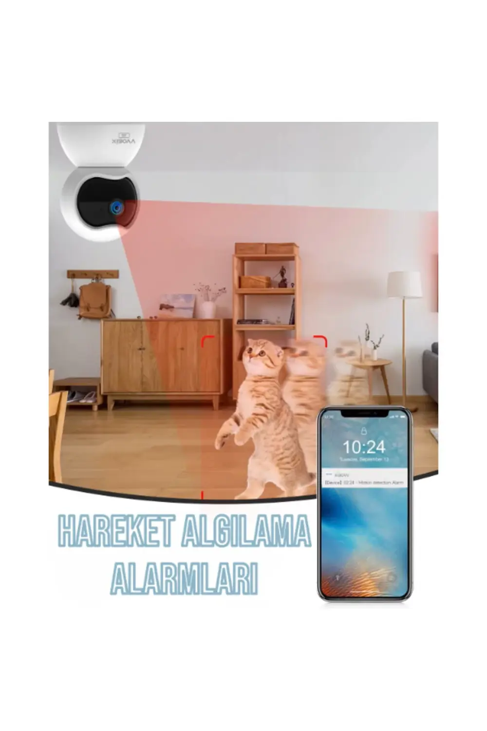 Çift Taraflı Ses Özellikli Wi-Fi Kamera