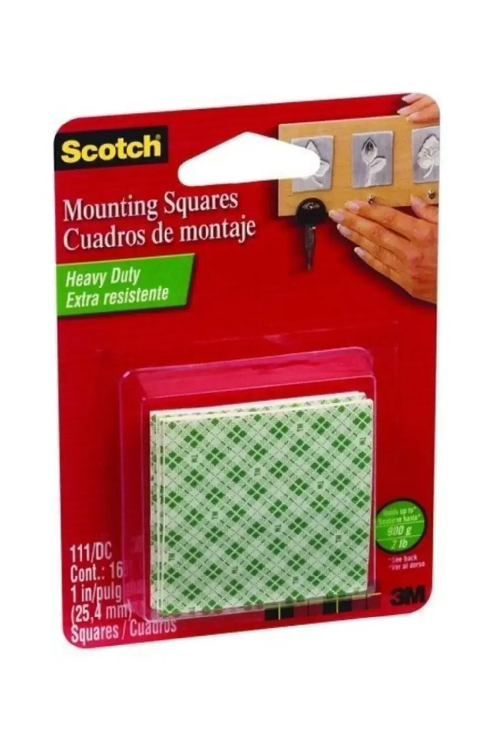 Çift Taraflı Yapışkan Köpük Kareler, Ağır Malz.İçin 16 Adet / 2,5