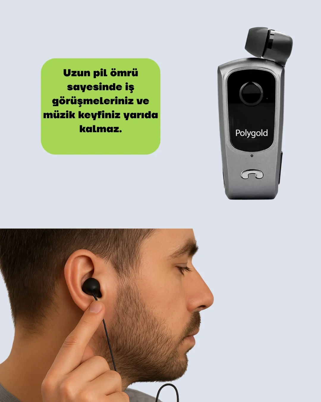 Çift Telefon Bağlantılı Eller Serbest Bluetooth Kulaklık