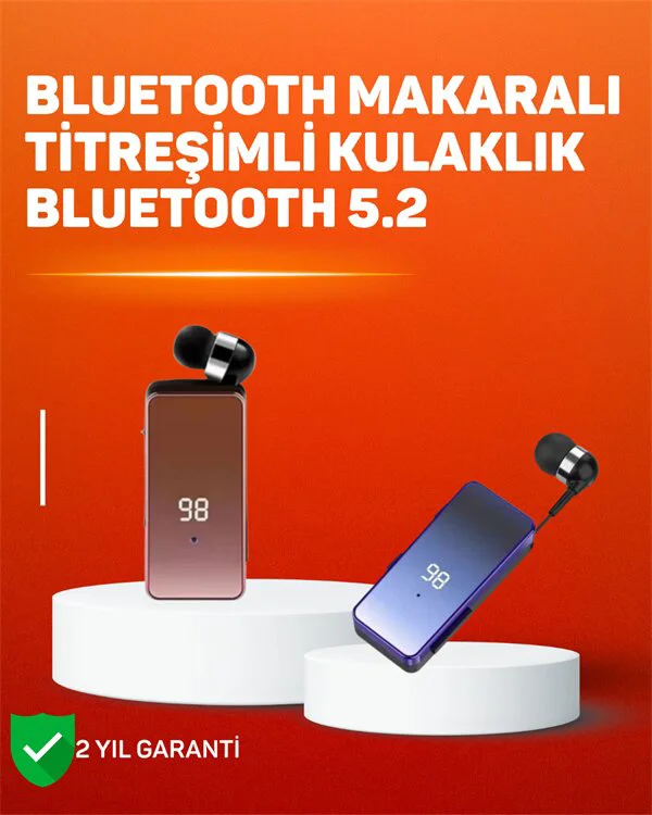 Çift Telefon İçin Bluetooth 5.3 Klipsli Kulaklık – MFB Çok Noktalı Bağlantı