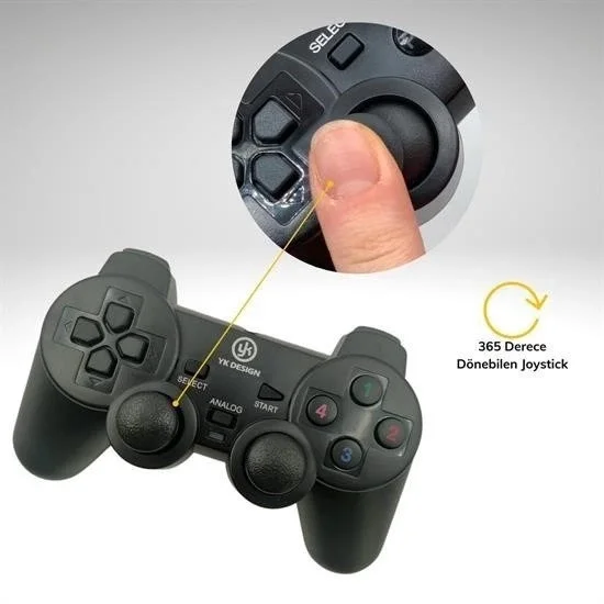 Çift Titreşimli Usb Kablolu Oyun Kolu Pc Uyumlu Vibration Gamepad Fiyatı, Yorumları ve Özellikleri