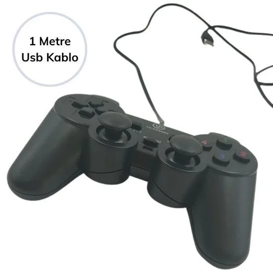 Çift Titreşimli Usb Kablolu Oyun Kolu Pc Uyumlu Vibration Gamepad Fiyatı, Yorumları ve Özellikleri