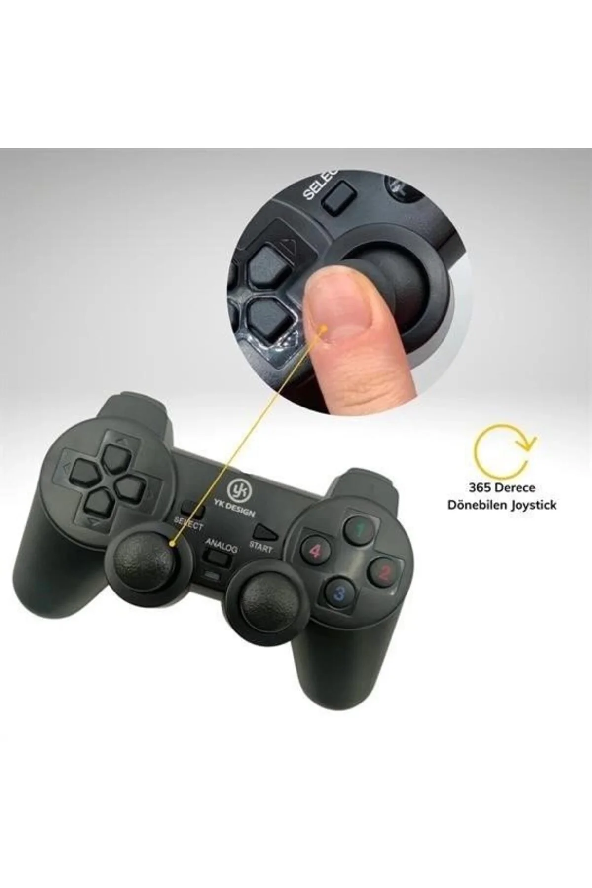 Çift Titreşimli Usb Kablolu Oyun Kolu Pc Uyumlu Vibration Gamepad Çift Titreşimli Usb Kablolu Oyun Kolu Pc Uyumlu Vibration Gamepad