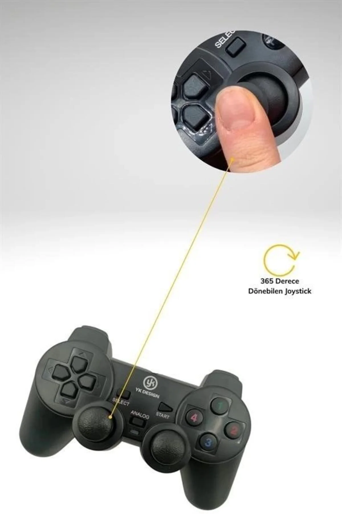 Çift Titreşimli Usb Kablolu Oyun Kolu Pc Uyumlu Vibration Gamepad Çift Titreşimli Usb Kablolu Oyun Kolu Pc Uyumlu Vibration Gamepad