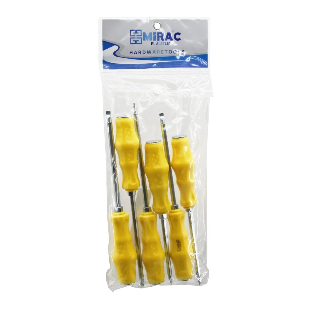 Çift Uçlu 6 Lı Tornavida Seti Darbeli Set