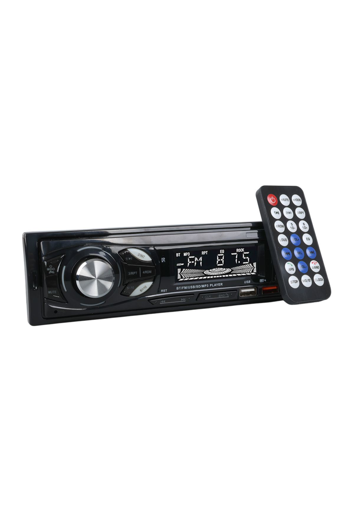 Ok Aksesuar Çift Usb/Sd/Fm/Aux/Bluetooth Kumandali Oto Teyp 4X60 Watt Cs-107