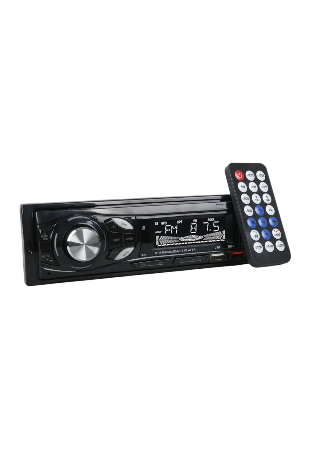 ÇİFT USB/SD/FM/AUX/BLUETOOTH KUMANDALI OTO TEYP 4X60 WATT CS-107