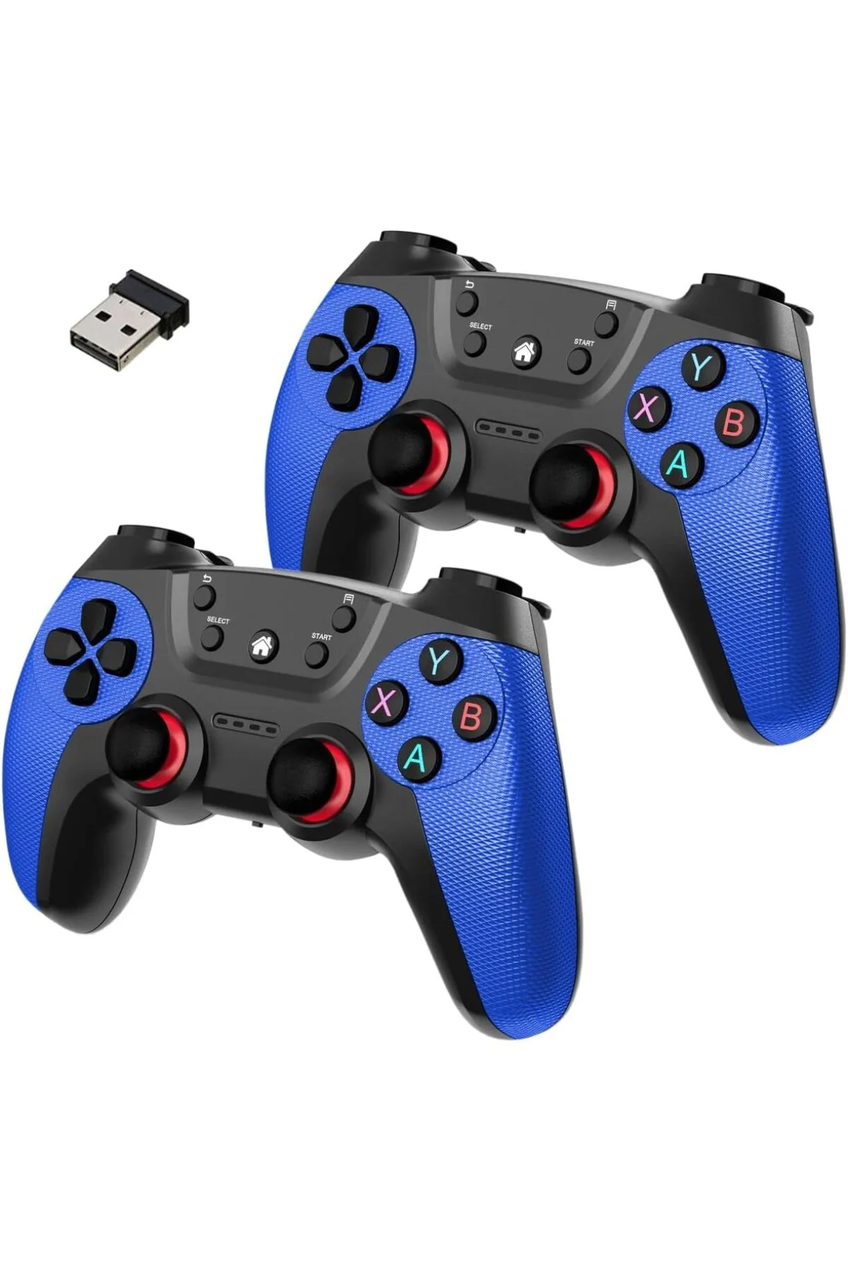 Çiftli 2.4G Kablosuz Oyun Kolu PC Uyumlu Pilli Joystick Wireless 