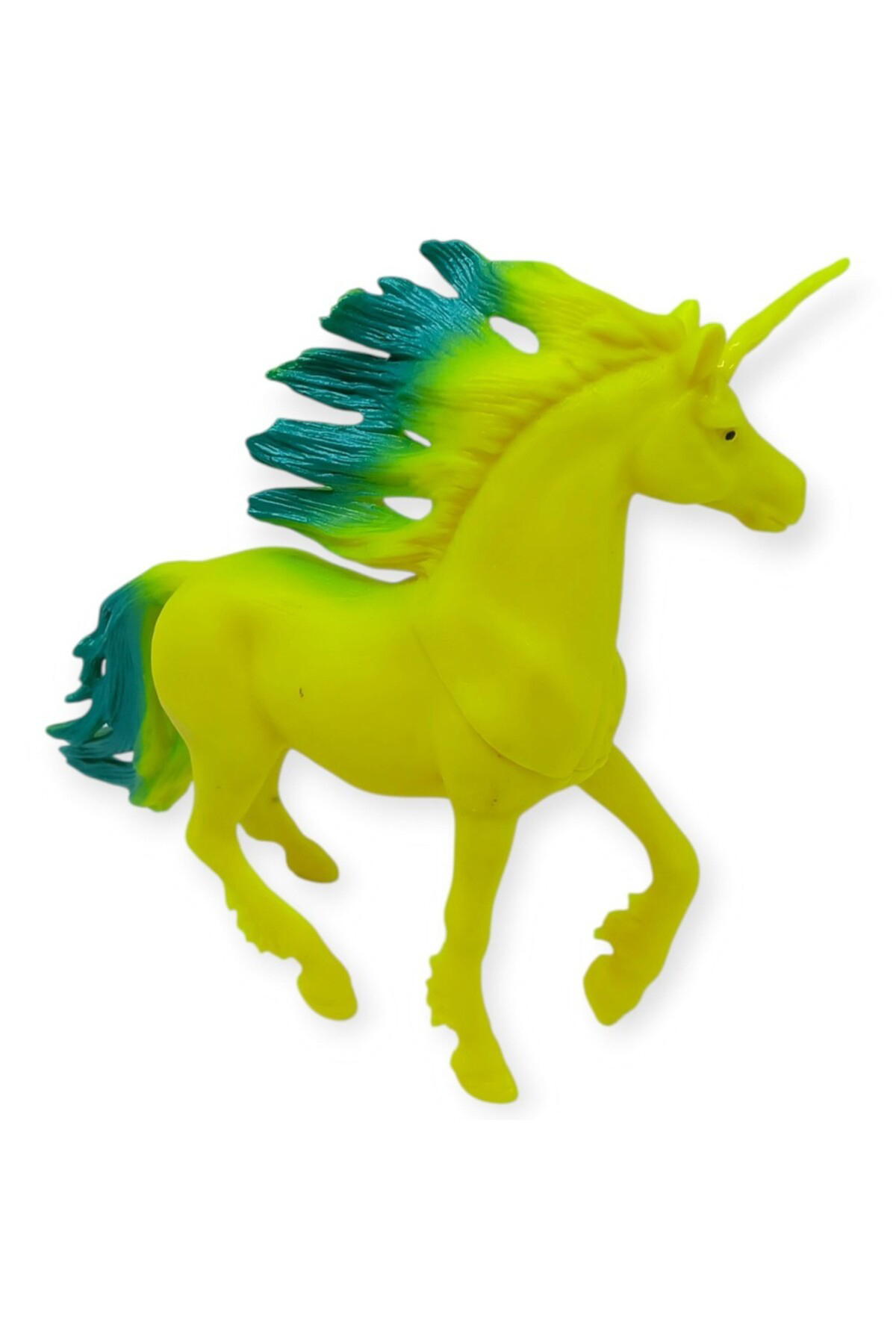 Çiftlik Hayvanları Serisi - Efsanevi Unicorn 12 cm - Sarı - Yeşil