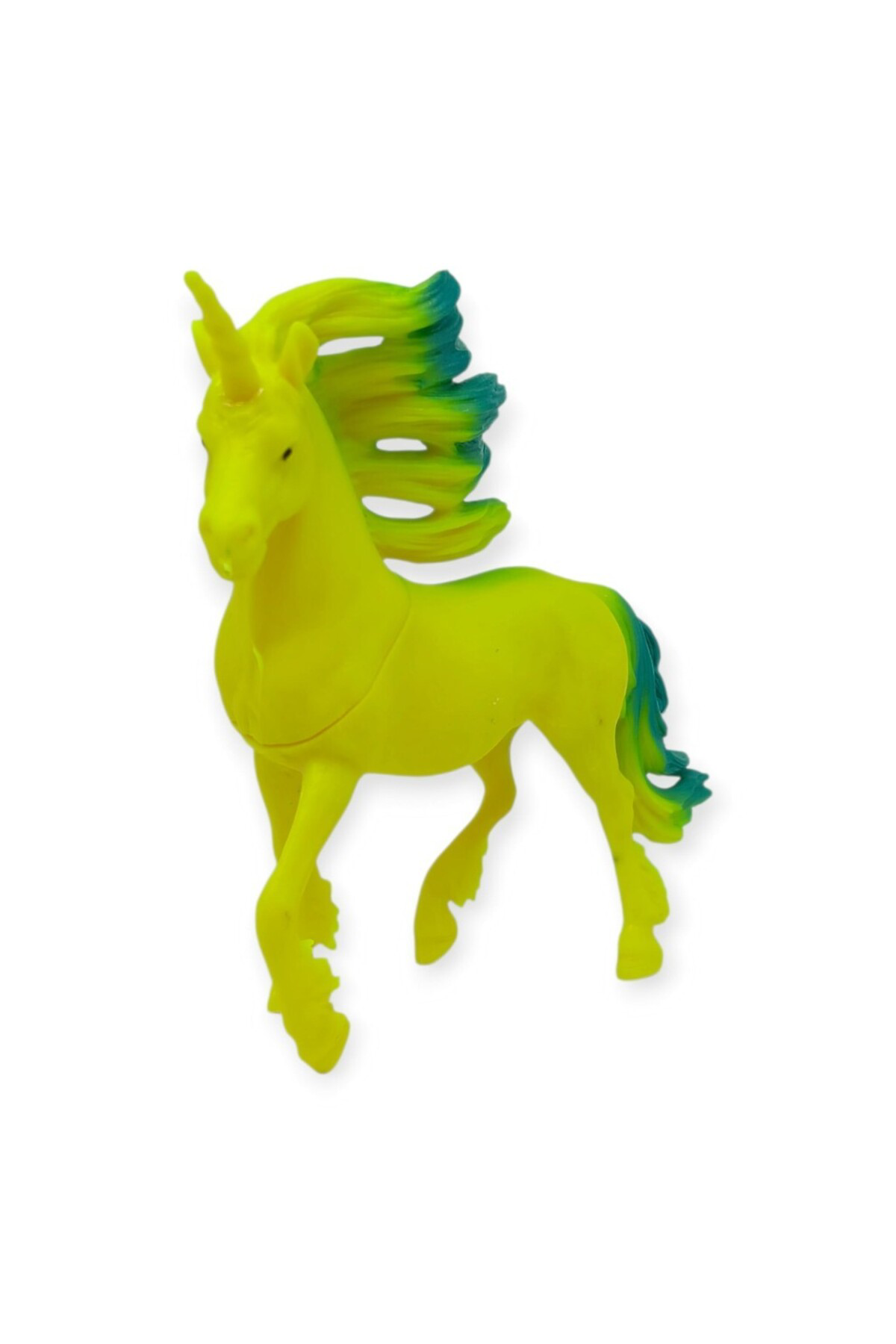 Çiftlik Hayvanları Serisi - Efsanevi Unicorn 12 cm - Sarı - Yeşil