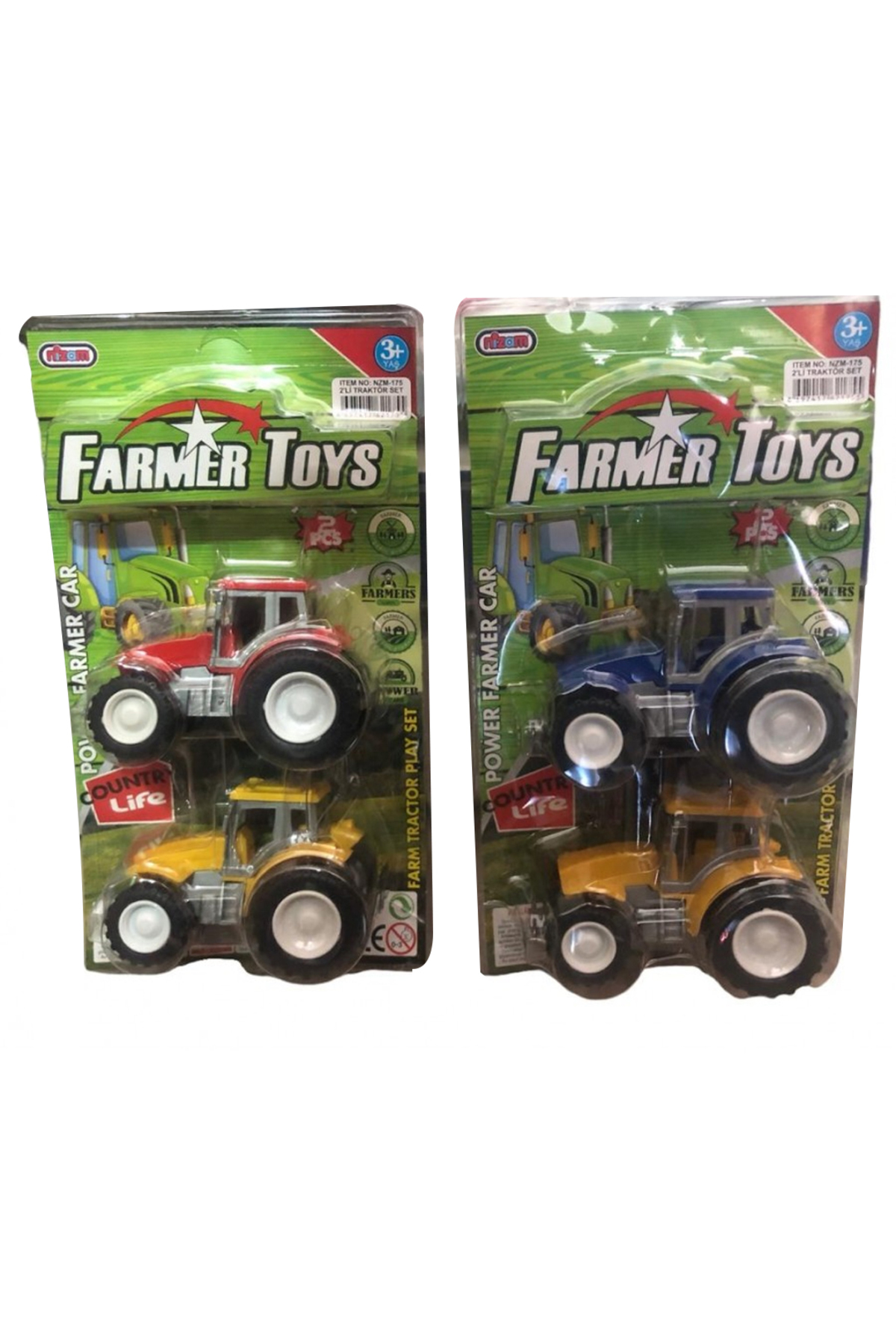 Oyuncak Store Çiftlik Serisi 2 Li Traktör Farmer Toys - 2Li Traktör Çiftlik Oyu