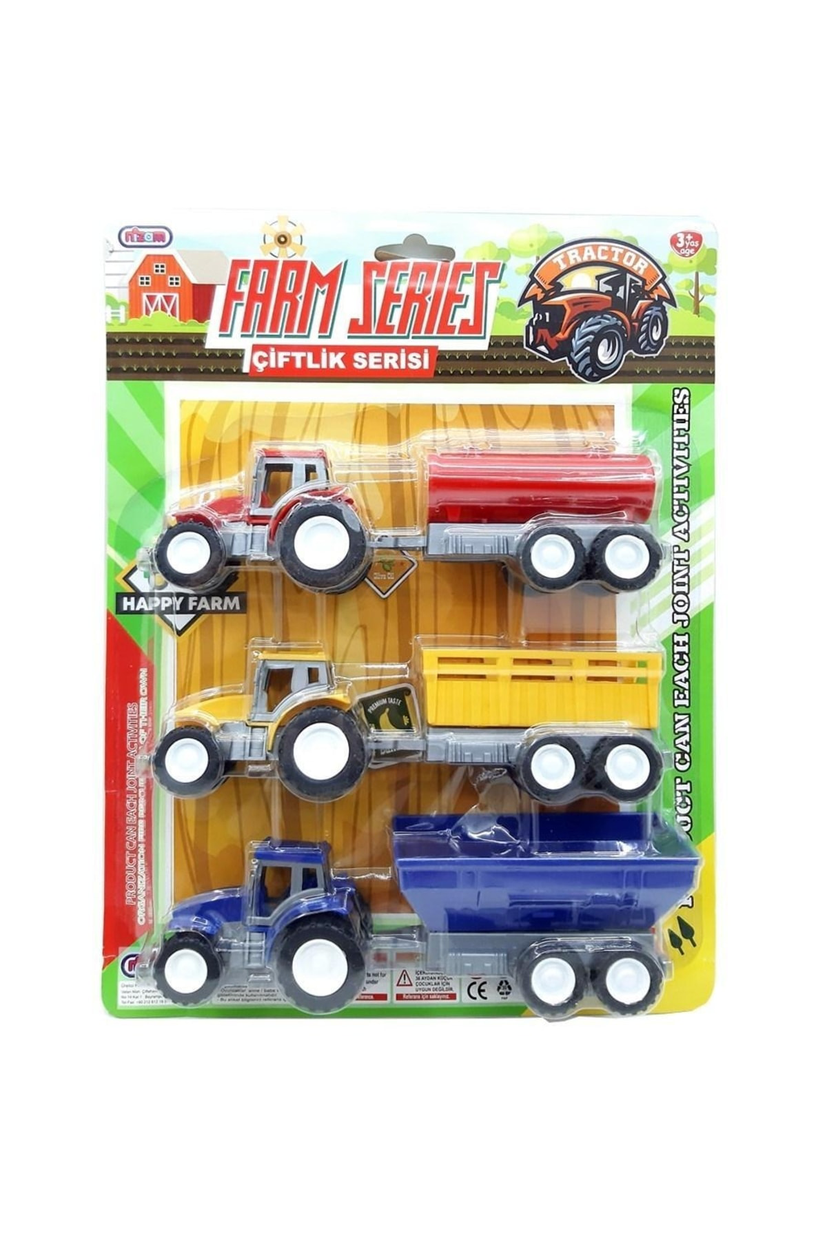 Nizam Oyuncak Çiftlik Serisi - 3Lü Traktör Metashoping