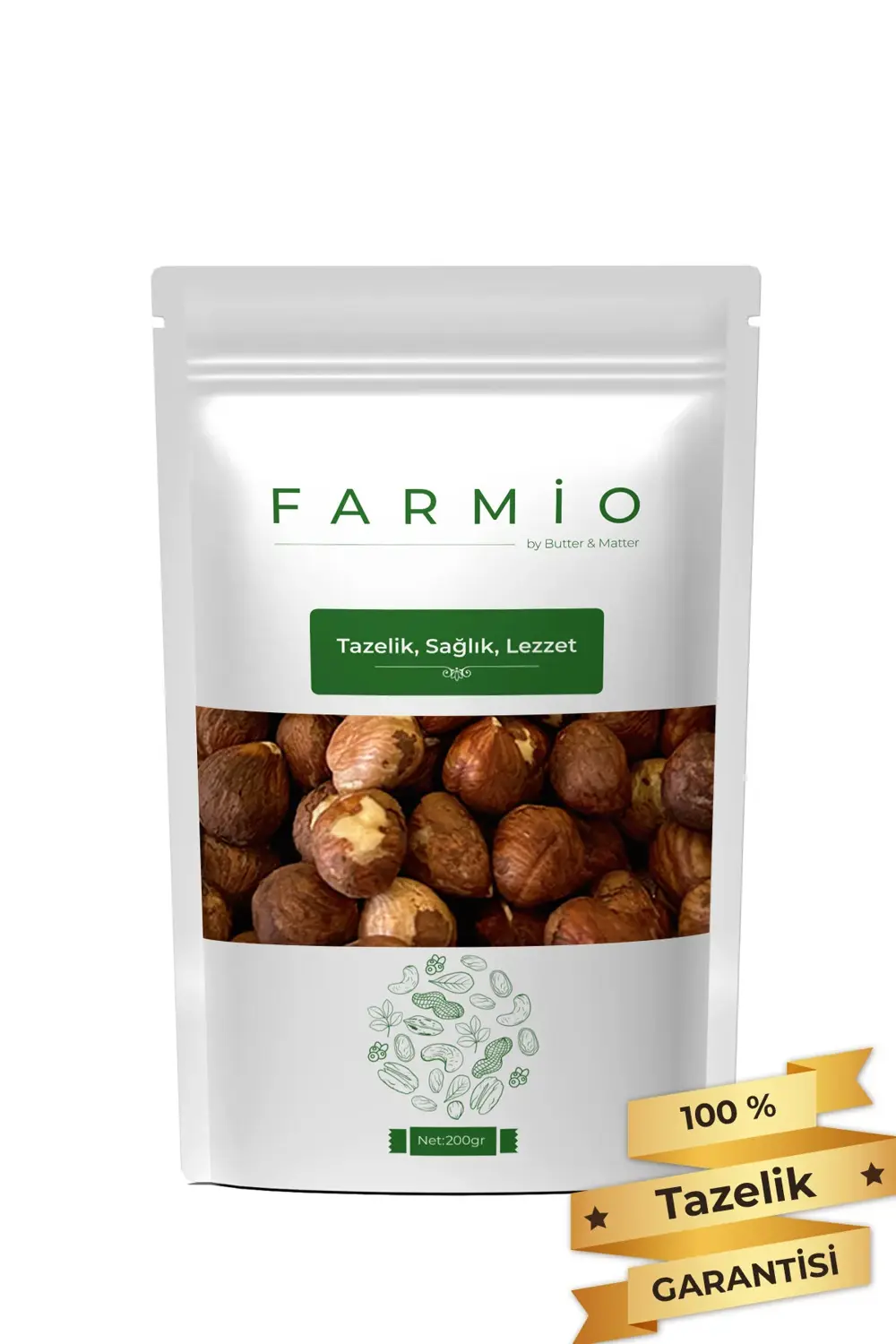 Çiğ Fındık İçi 200gr - Taptaze Yeni Mahsül - Sağlıklı Doğal Atışt