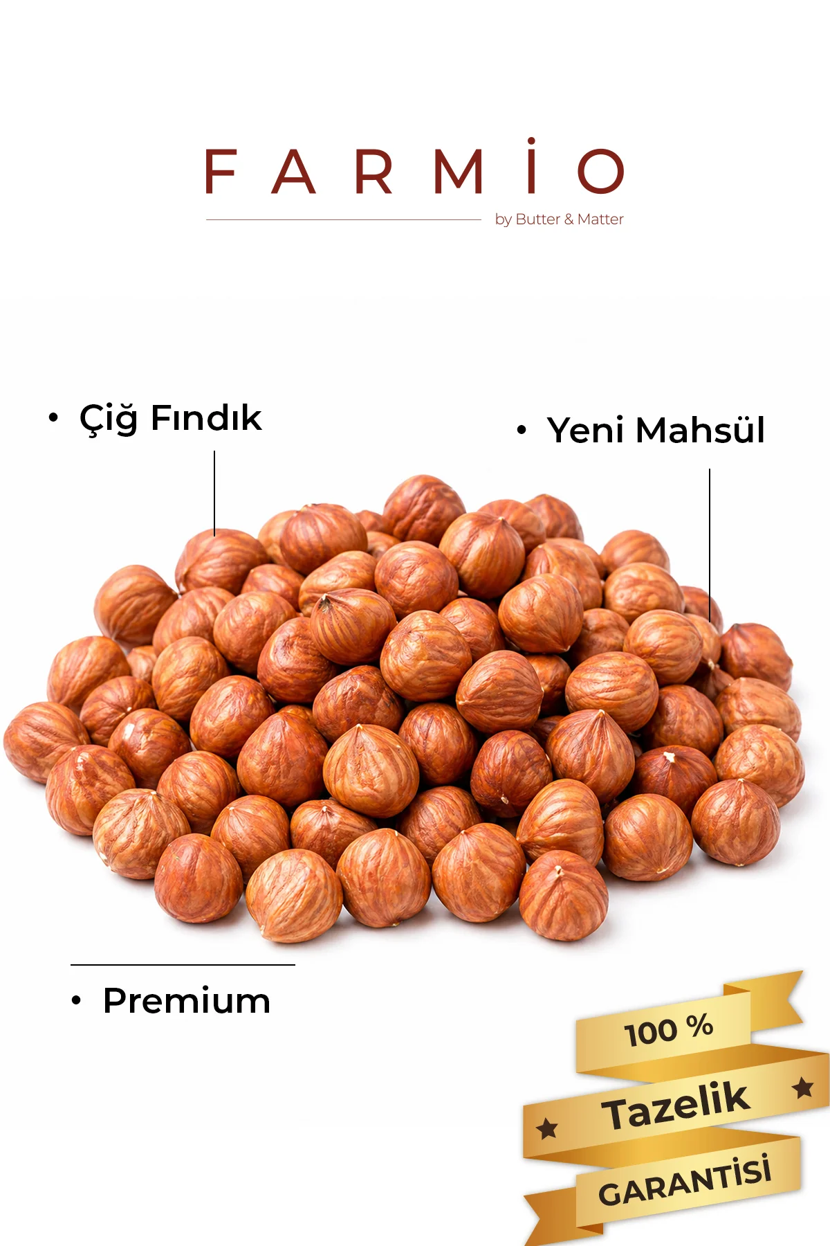 Çiğ Fındık İçi 200gr - Taptaze Yeni Mahsül - Sağlıklı Doğal Atışt