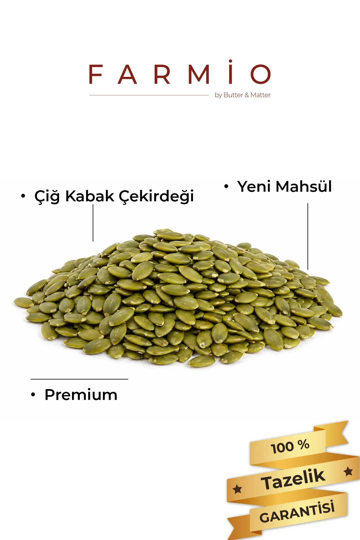 Çiğ Kabak Çekirdeği İçi 200gr - Taptaze Yeni Mahsül - Çiğ & Tuzsu