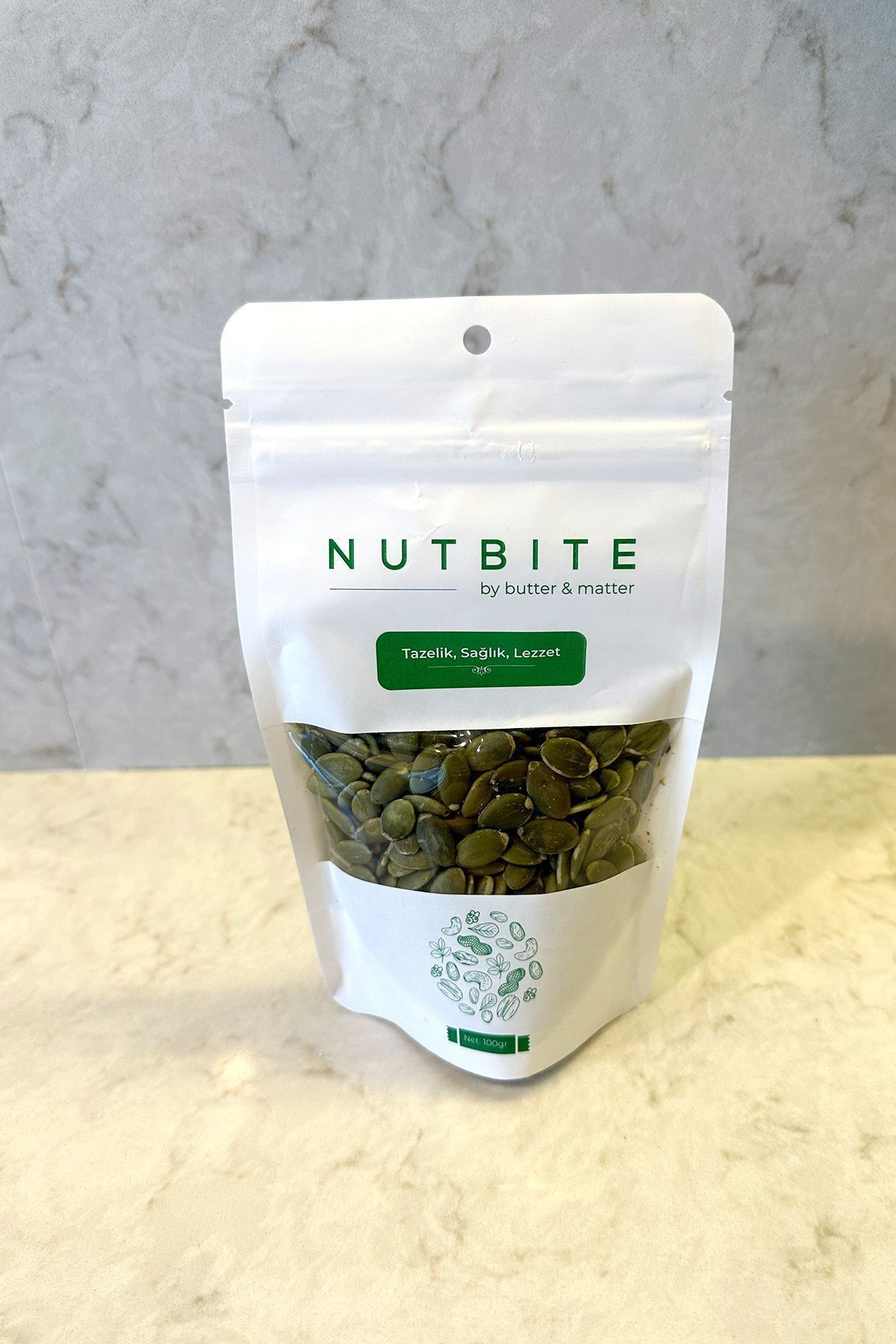 Çiğ Kabak Çekirdeği İçi 100gr - Taptaze Yeni Mahsül - Çiğ & Tuzsu