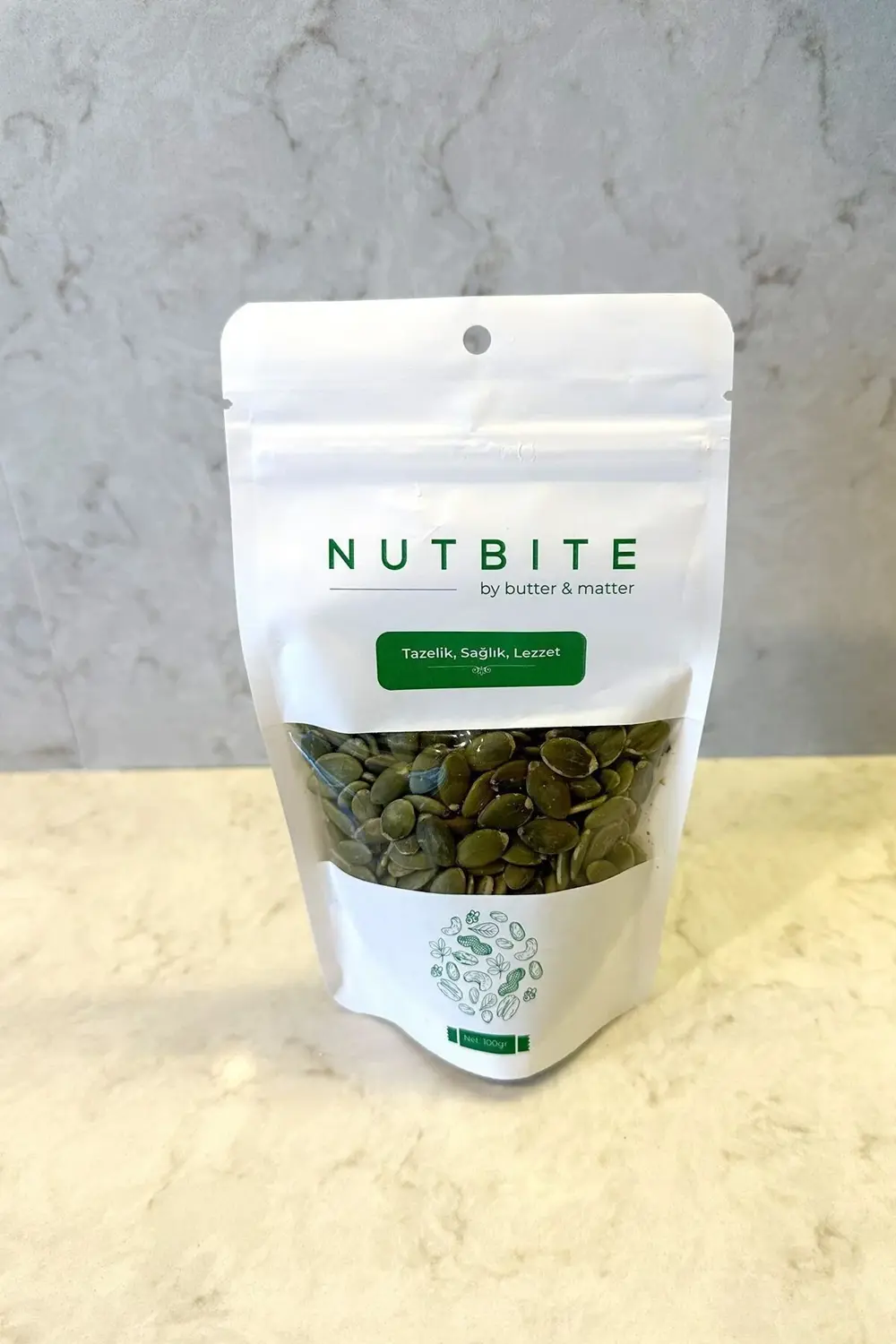 Çiğ Kabak Çekirdeği İçi 100gr - Taptaze Yeni Mahsül - Çiğ & Tuzsu