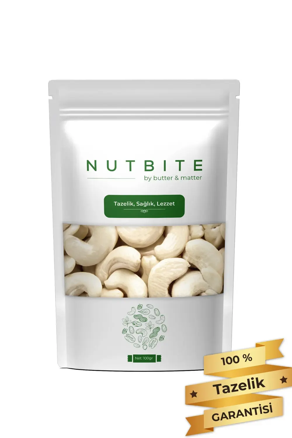 Çiğ Kaju 100gr - Taptaze Yeni Mahsül - Yağsız & Tuzsuz Naturel Ha