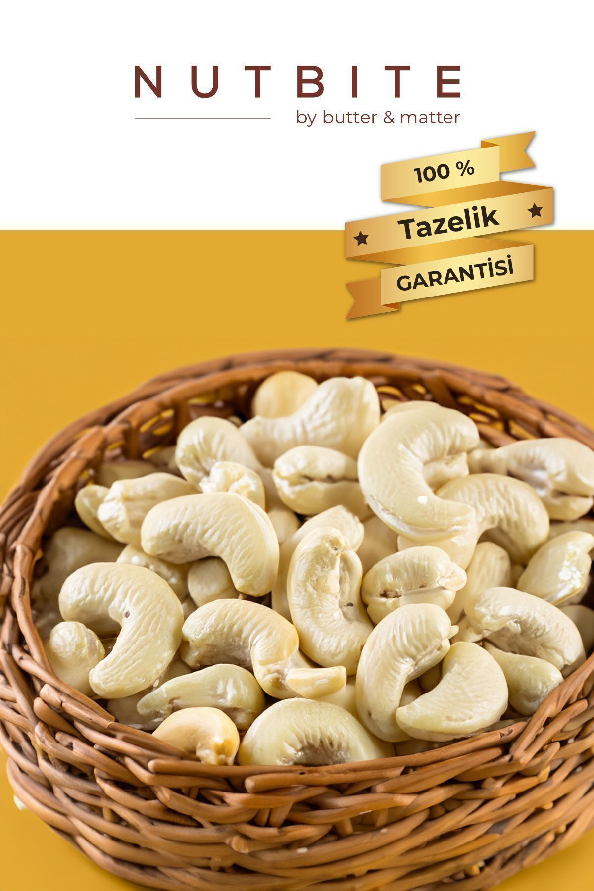 Çiğ Kaju 500gr - Taptaze Yeni Mahsül - Yağsız & Tuzsuz Naturel Ha